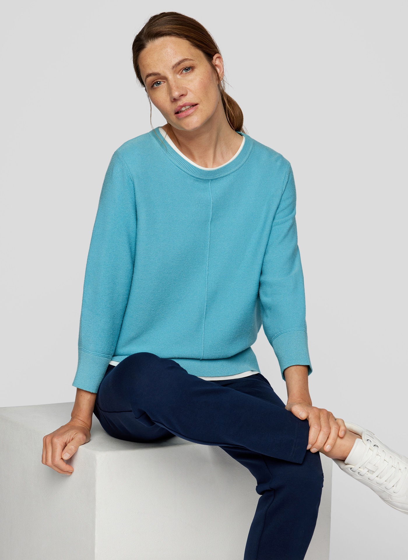 Rabe Strickpullover »Rabe Eleganter Pullover mit 3/4-Ärmeln«