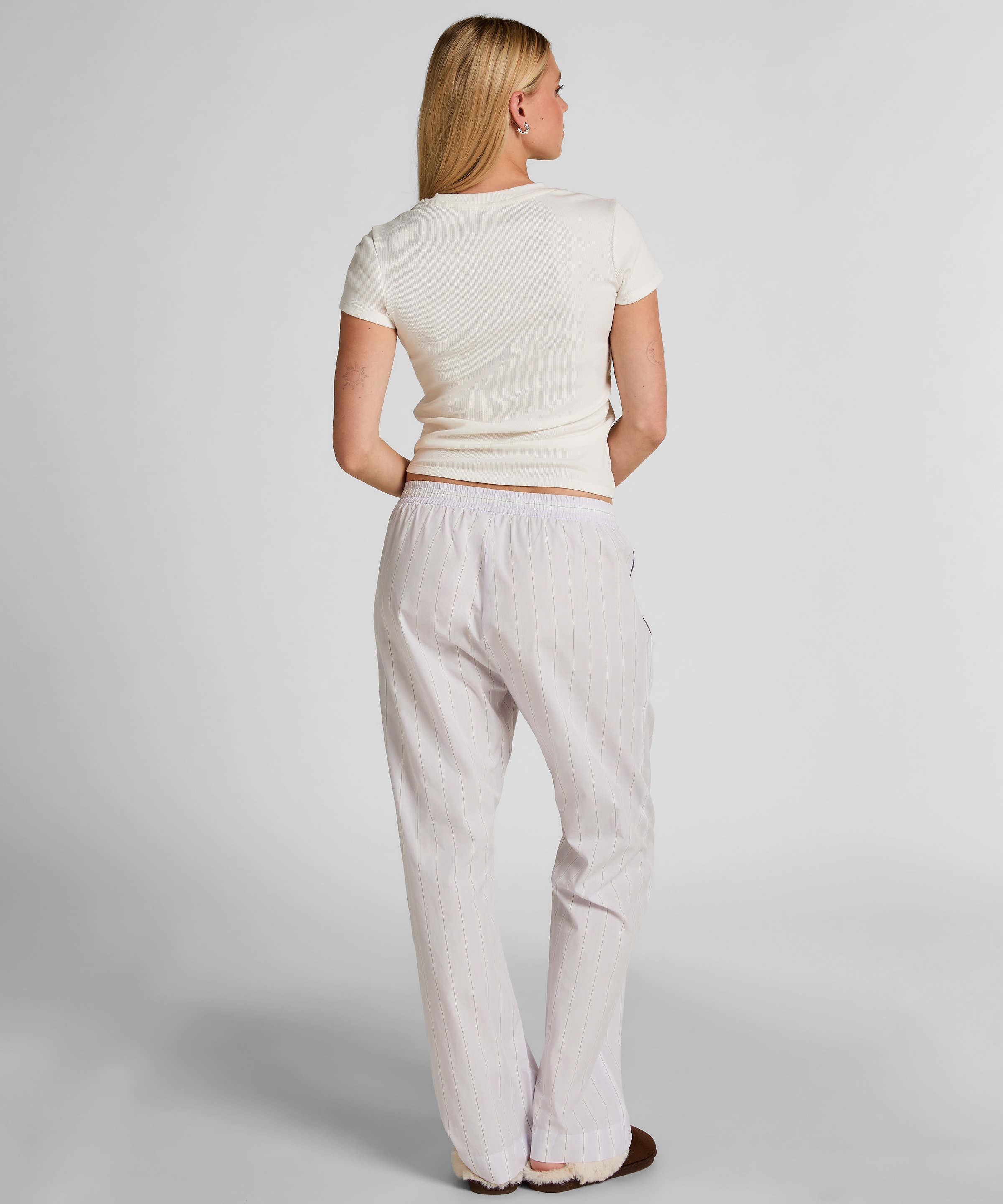 Hunkemöller Pyjama »Gestreifte Hose aus gewebter Baumwolle«
