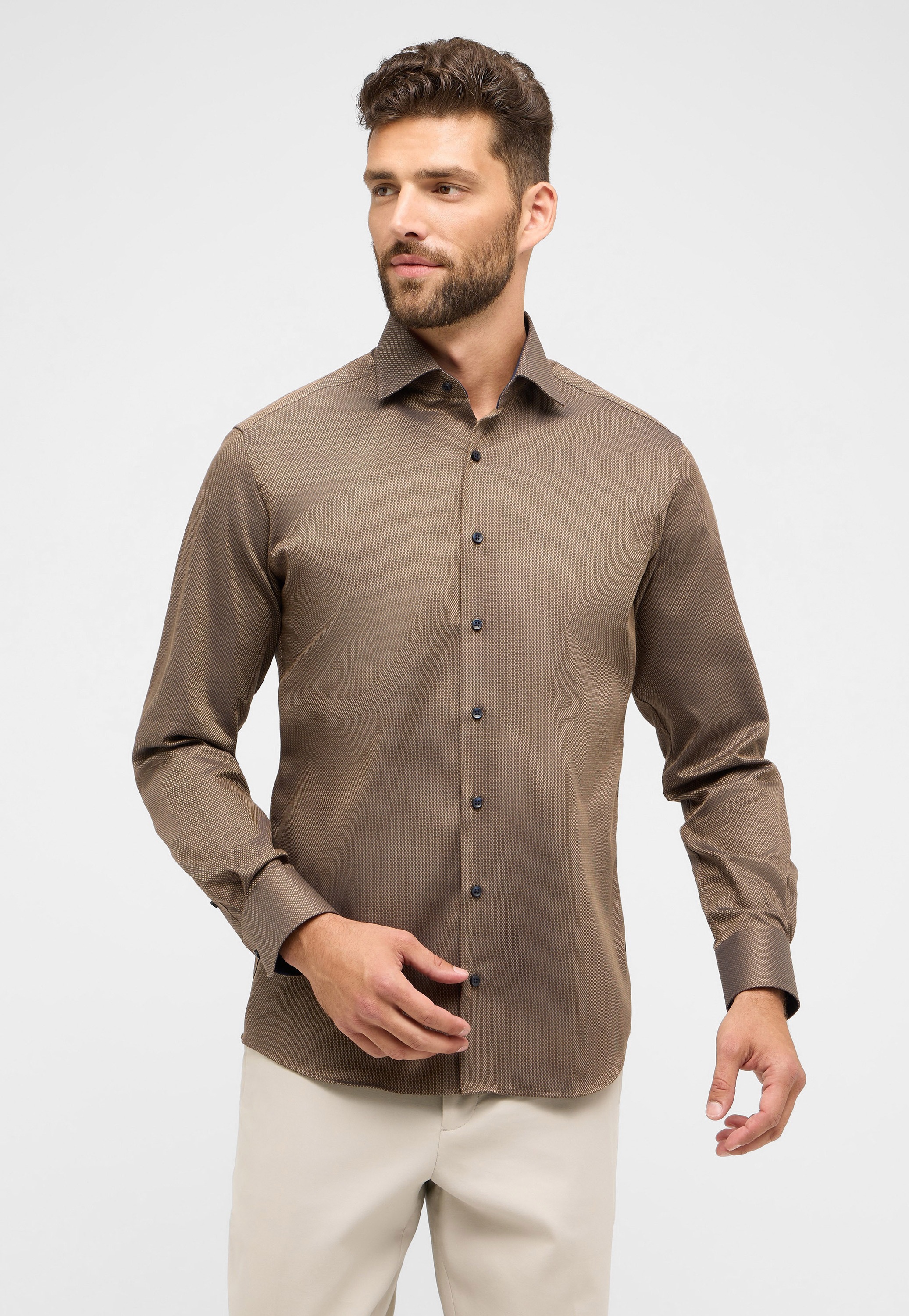 Eterna Langarmhemd "MODERN FIT" NON IRON (bügelfrei) günstig online kaufen