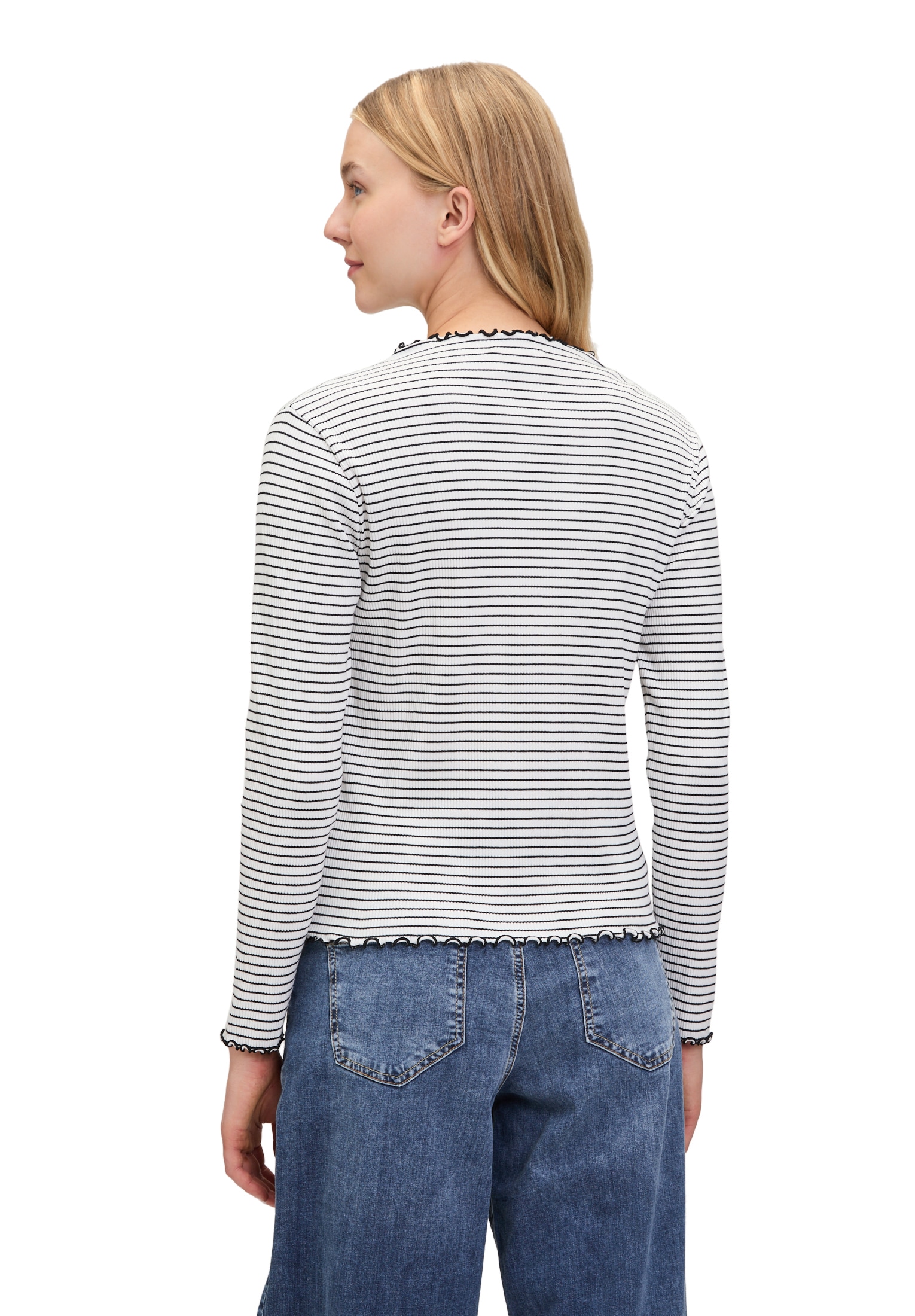 Cartoon Kurzarmshirt »Cartoon Damen Langarm-Shirt mit Kragen«, (1 tlg.)