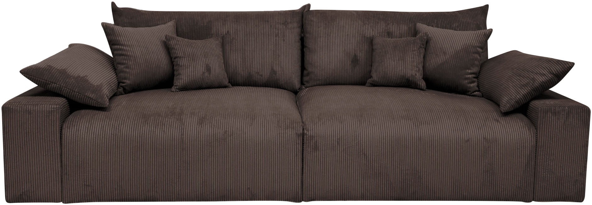 COLLECTION AB Big-Sofa Mega-Sofa wahlweise in Cord oder Bouclé, mit Federkern & 6 Zierkissen