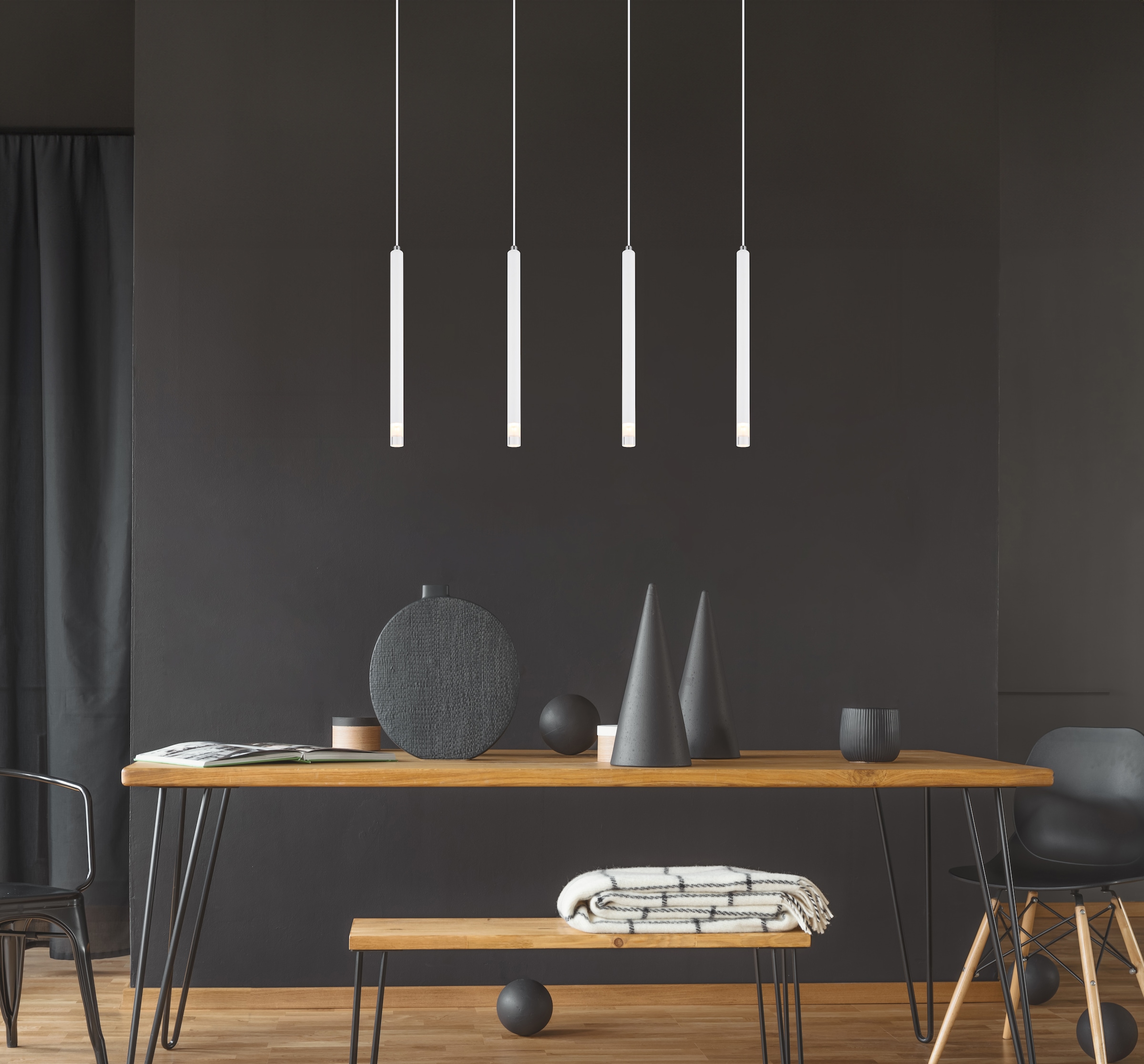 GLOBO LIGHTING Hängeleuchte »RYAN«, Leuchtmittel G9 | ohne Leuchtmittel, Hängelampe/Pendelleuchte/Esszimmer/Wohnzimmer/Esstisch