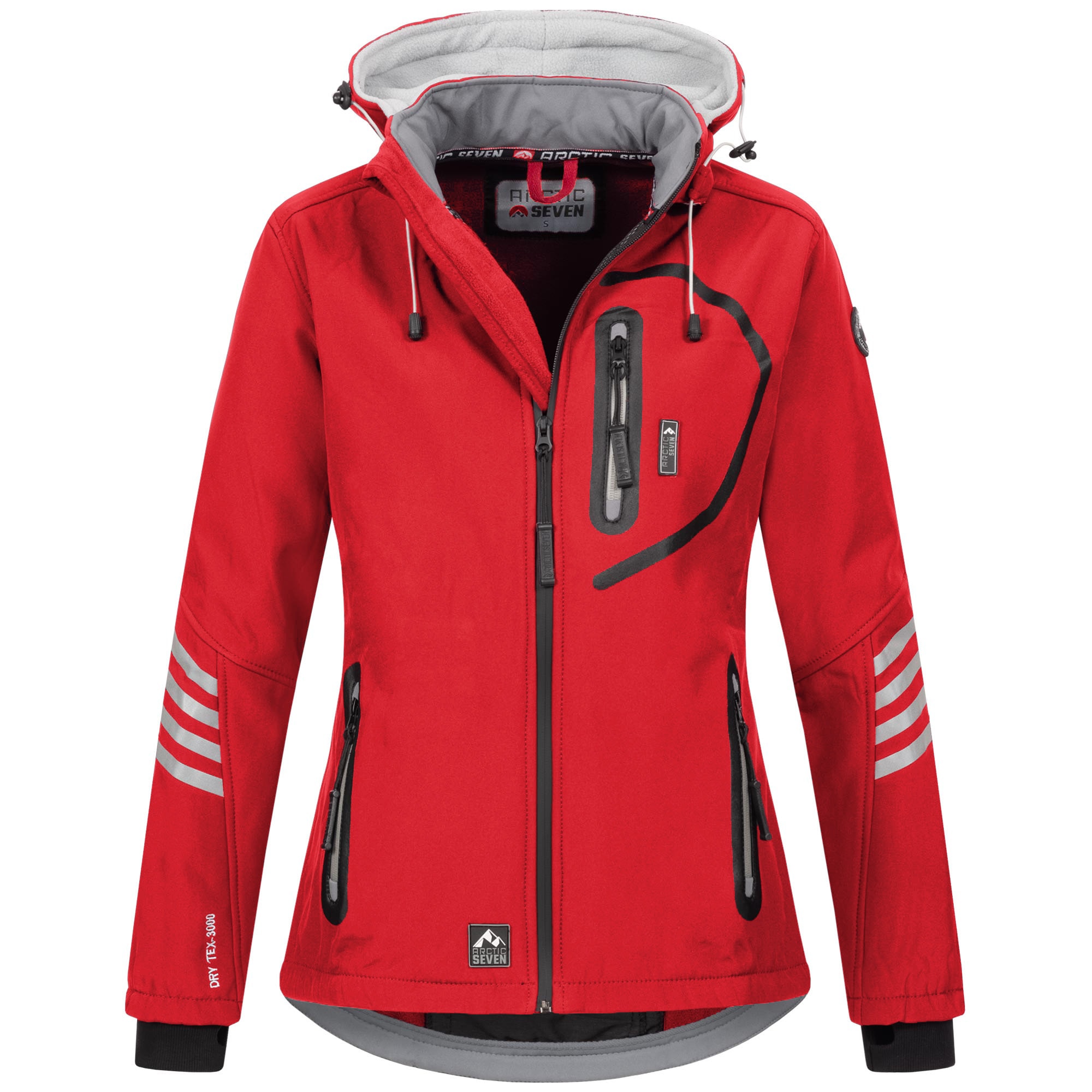 Arctic Seven Softshelljacke "ASNicolia", funktionale Outdoorjacke mit abneh günstig online kaufen