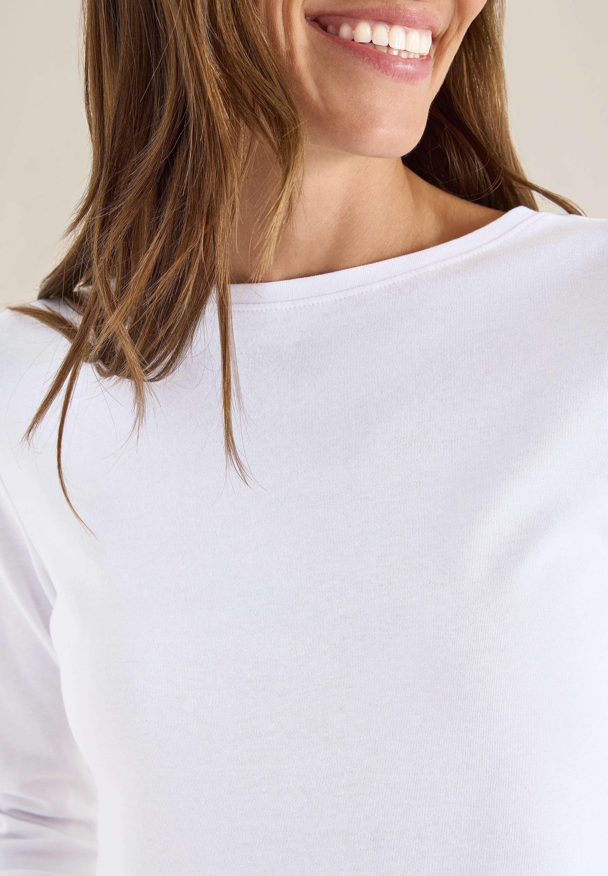 Cecil 3/4-Arm-Shirt mit U-Boot-Ausschnitt günstig online kaufen