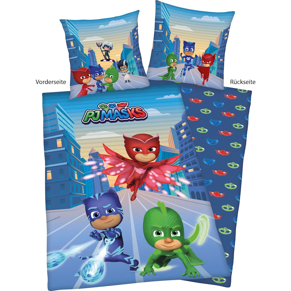 Jurassic World Kinderbettwäsche »PJ Masks«, (2 tlg.), mit tollem Motiv