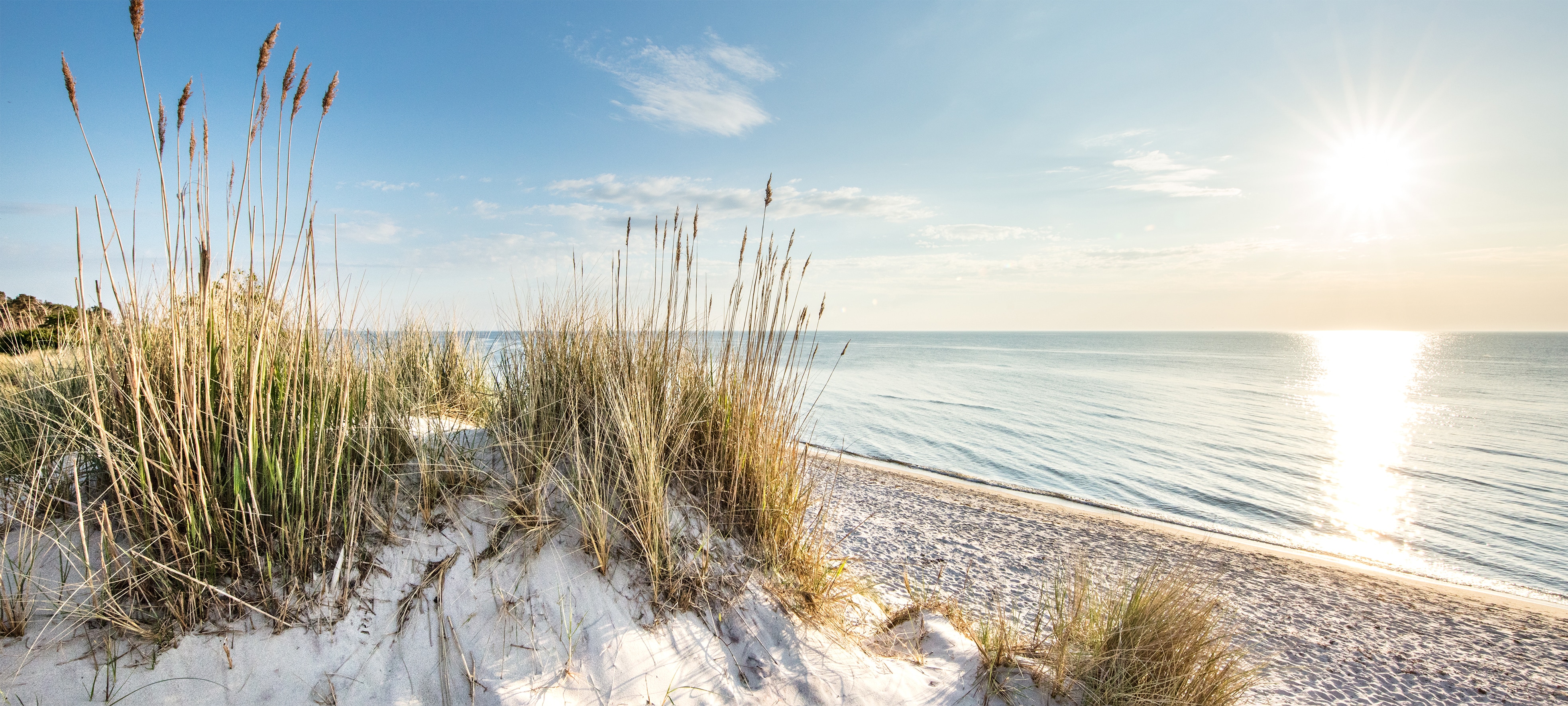 Bönninghoff Leinwandbild "Wandbild STRAND XXL 90x200 cm – Leinwandbild Keilrahmen Deko modern" Düne Strand 1 Stk. tlg. auf Keilrahmen gespannt