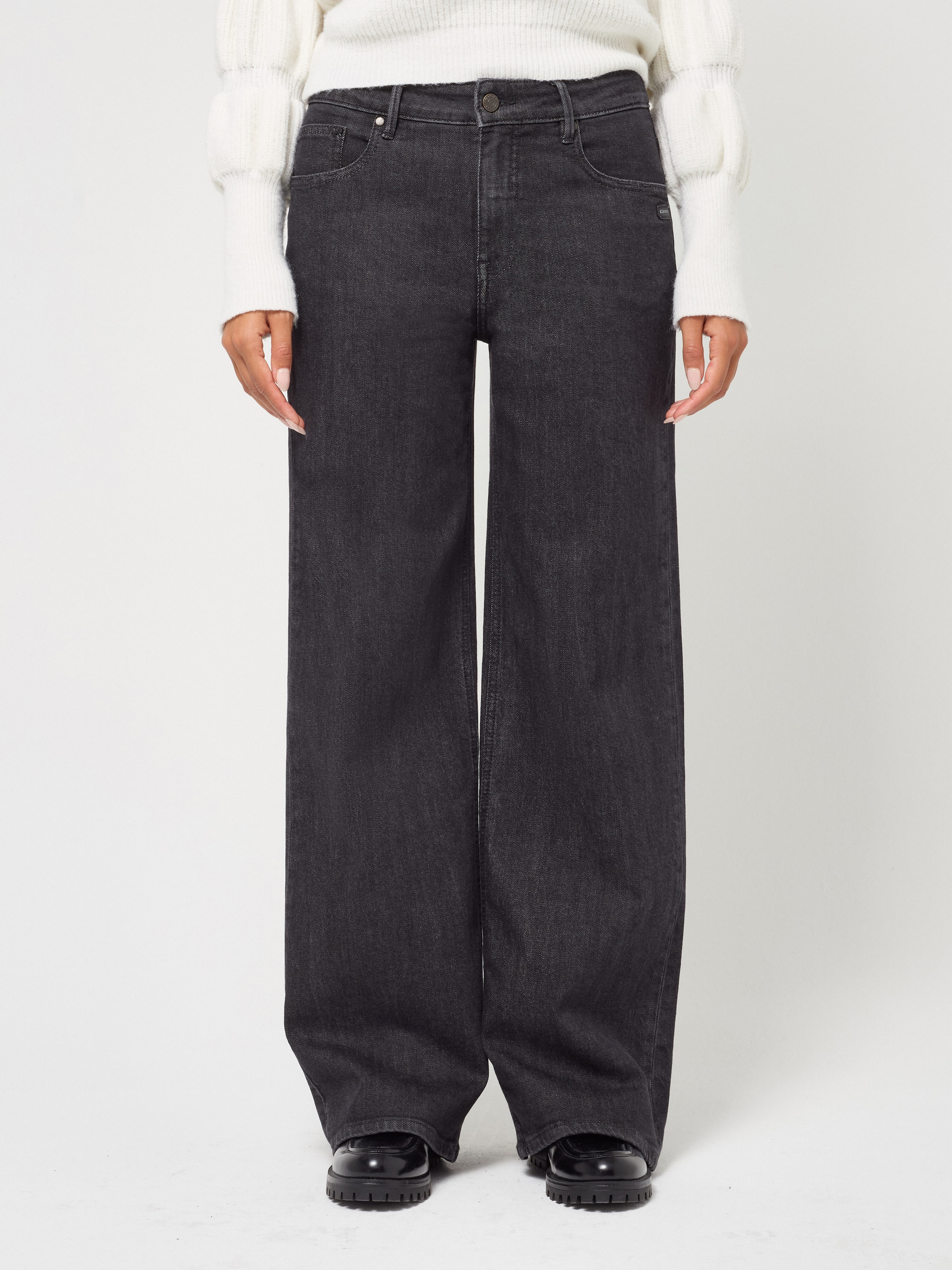 GANG Straight-Jeans "94CARLOTTA LONG" Wide Leg im 5-Pocket-Stil