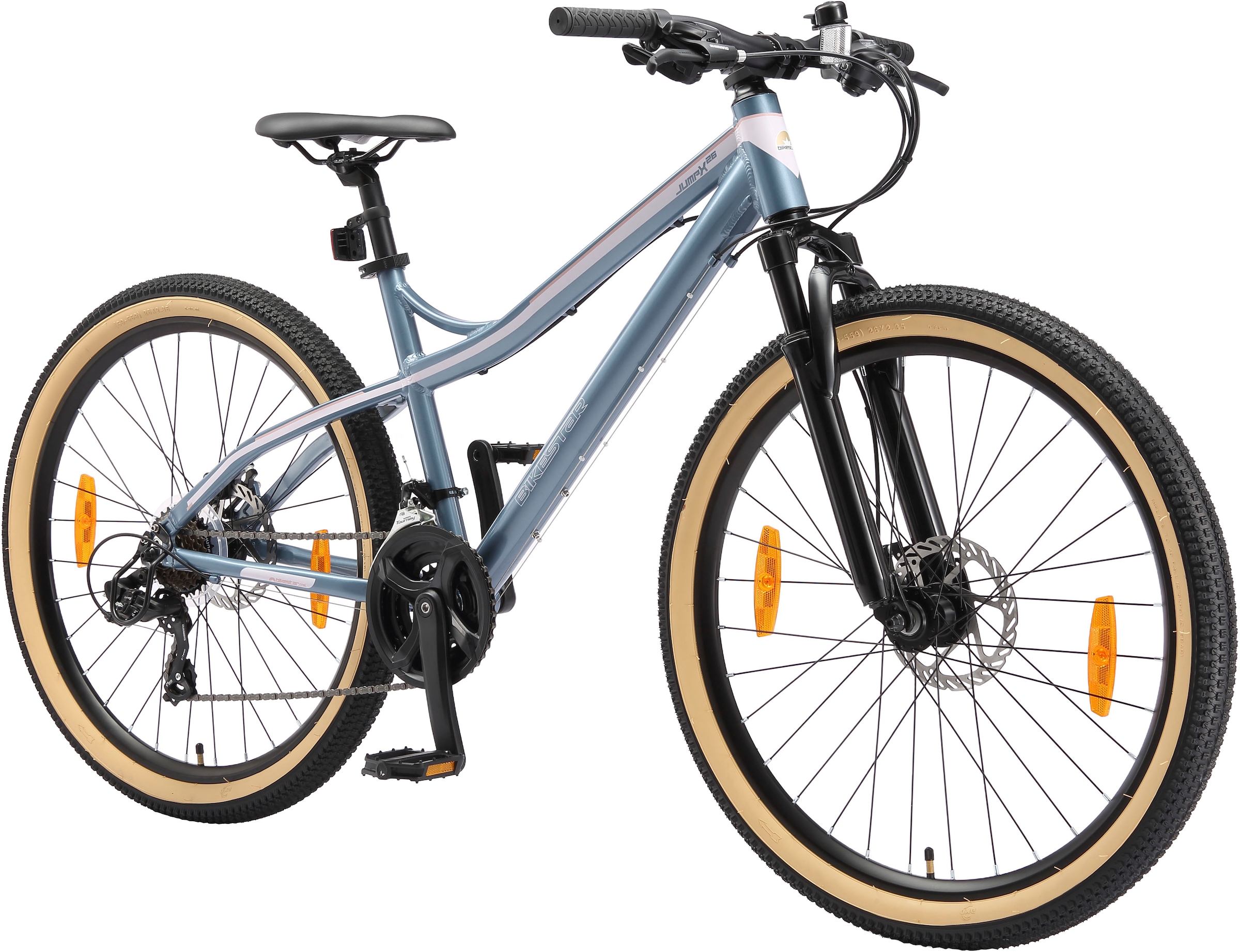 Bikestar Mountainbike 21 Gang Shimano RD-TY300 Schaltwerk Kettenschaltung für Damen und Herren, Kettenschaltung