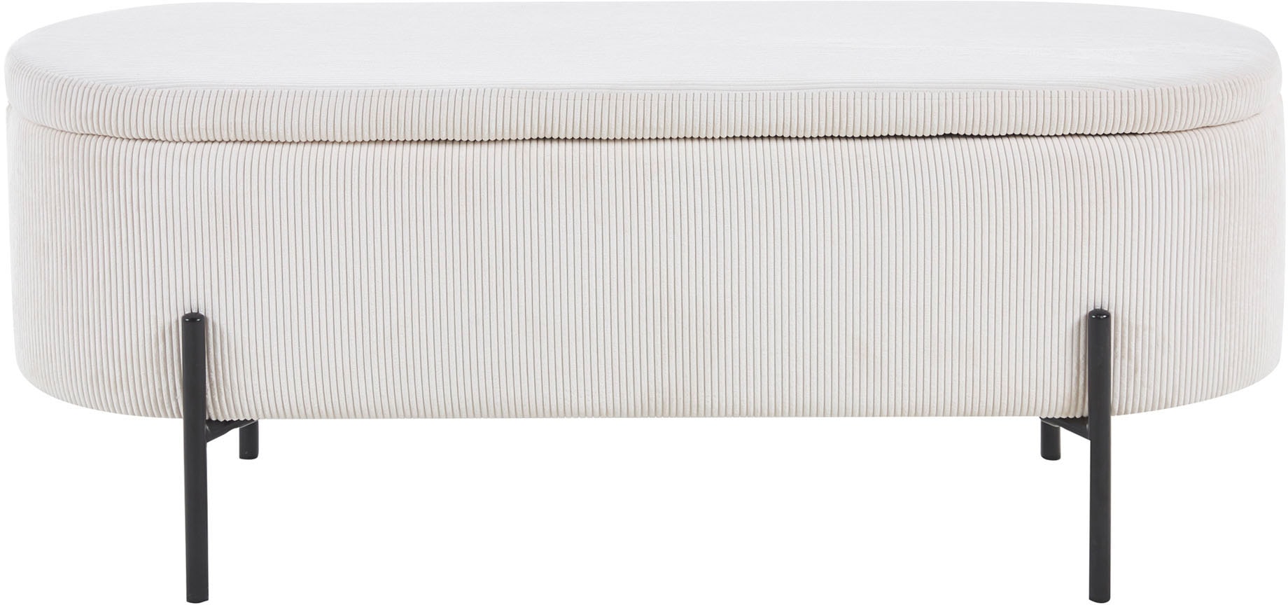 SalesFever Hockerbank »Hockerbank im stilvollen Look« aufklappbar, mit Stauraumfunktion