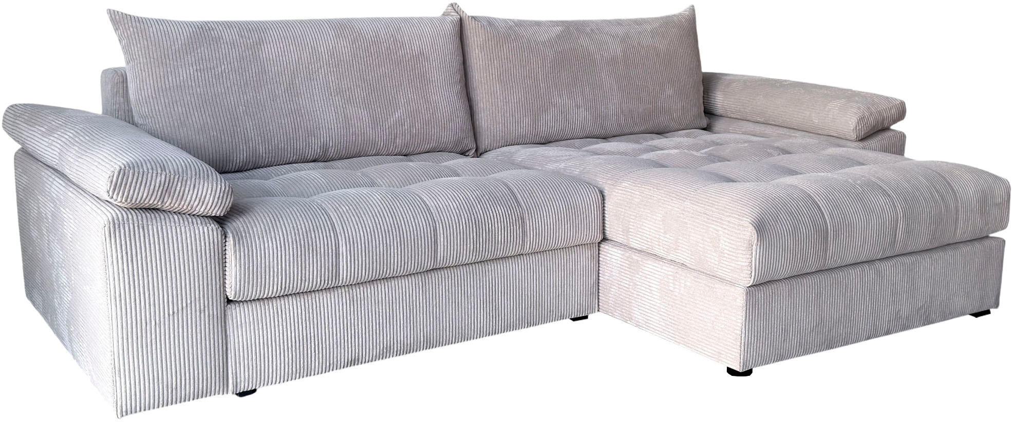 OTTO home Ecksofa »Soft&Cosy Pik XXL, L-Form, B: 303 cm, Mega Sofa in Cord« Lounge-Komfort mit edler Sitzsteppung, Federkern