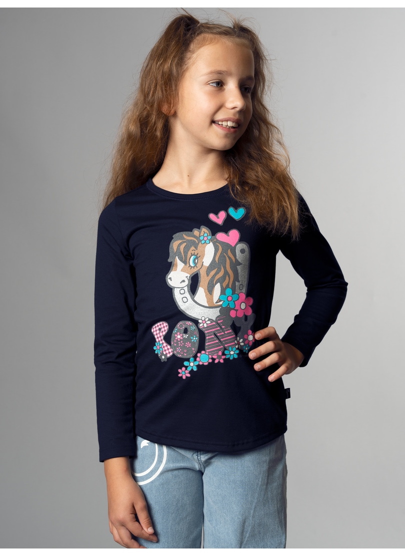 Trigema Longsleeve »TRIGEMA Langarmshirt mit süßem Pony-Print«