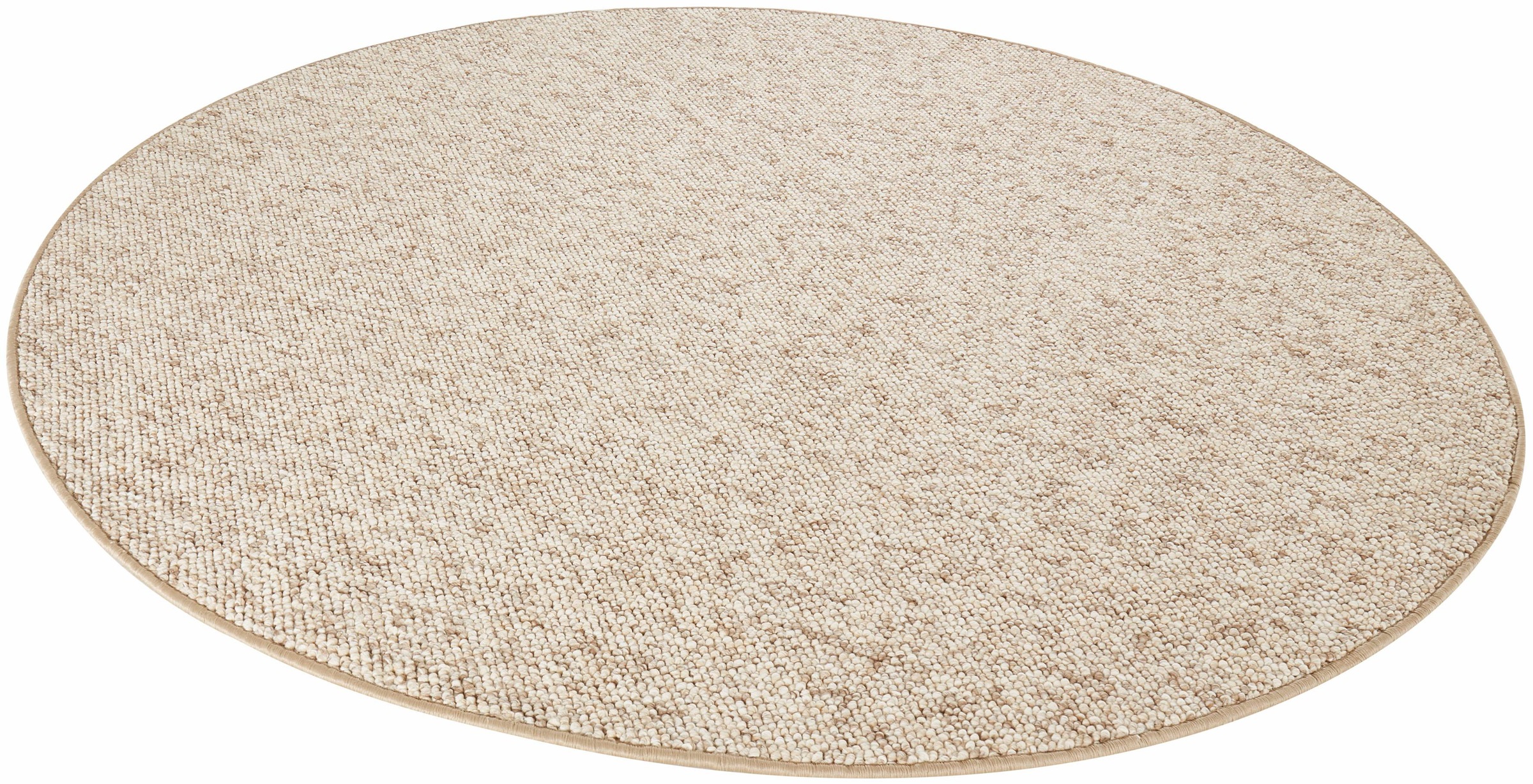 HANSE Home Teppich »Wolly 2«, rund, 12 mm Höhe, Flachgewebe, Skandi, Woll-Optik, Esszimmer, Wohnzimmer, Flur