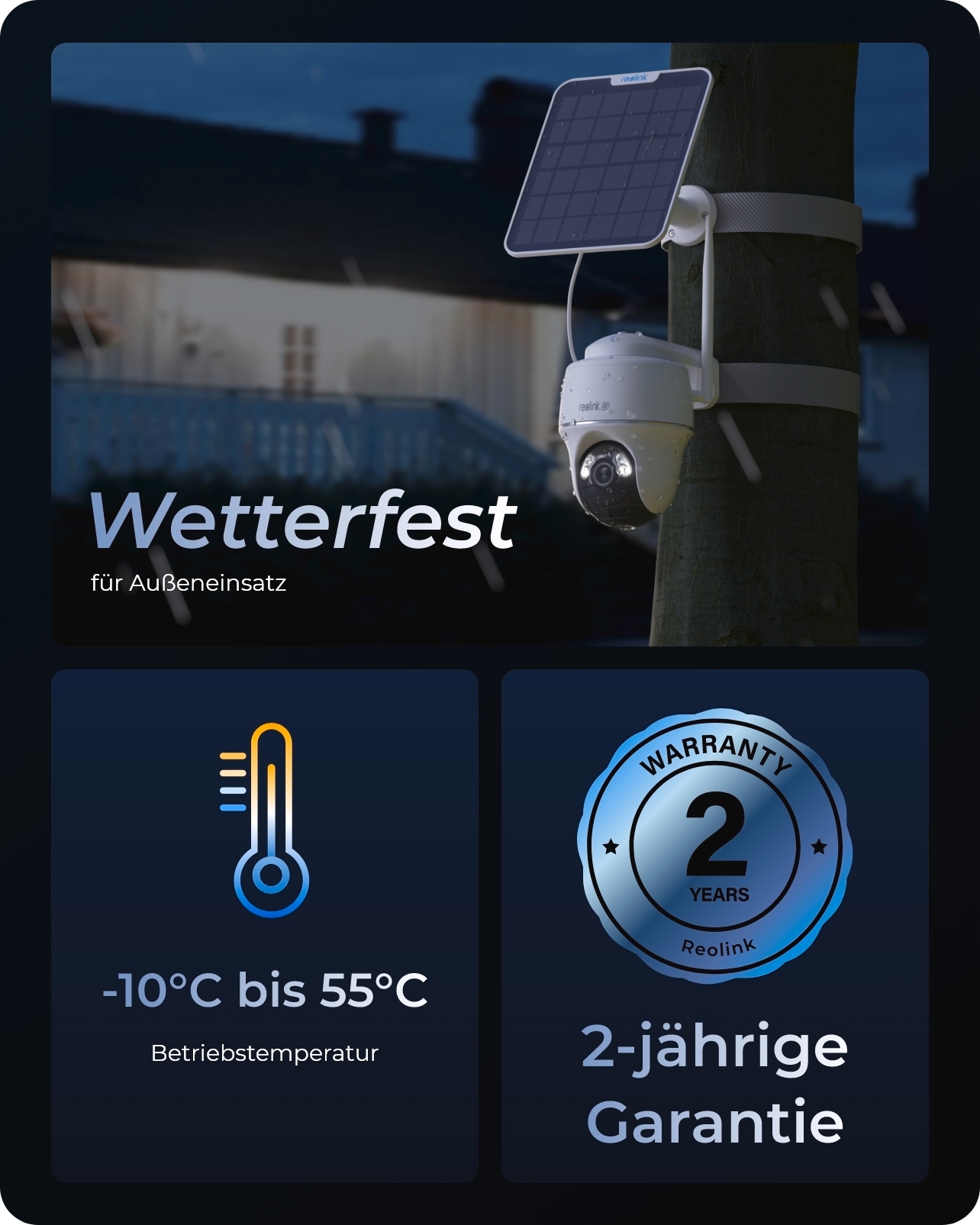 Reolink Überwachungskamera »Argus Series B440 Battery-WiFi«, Außenbereich