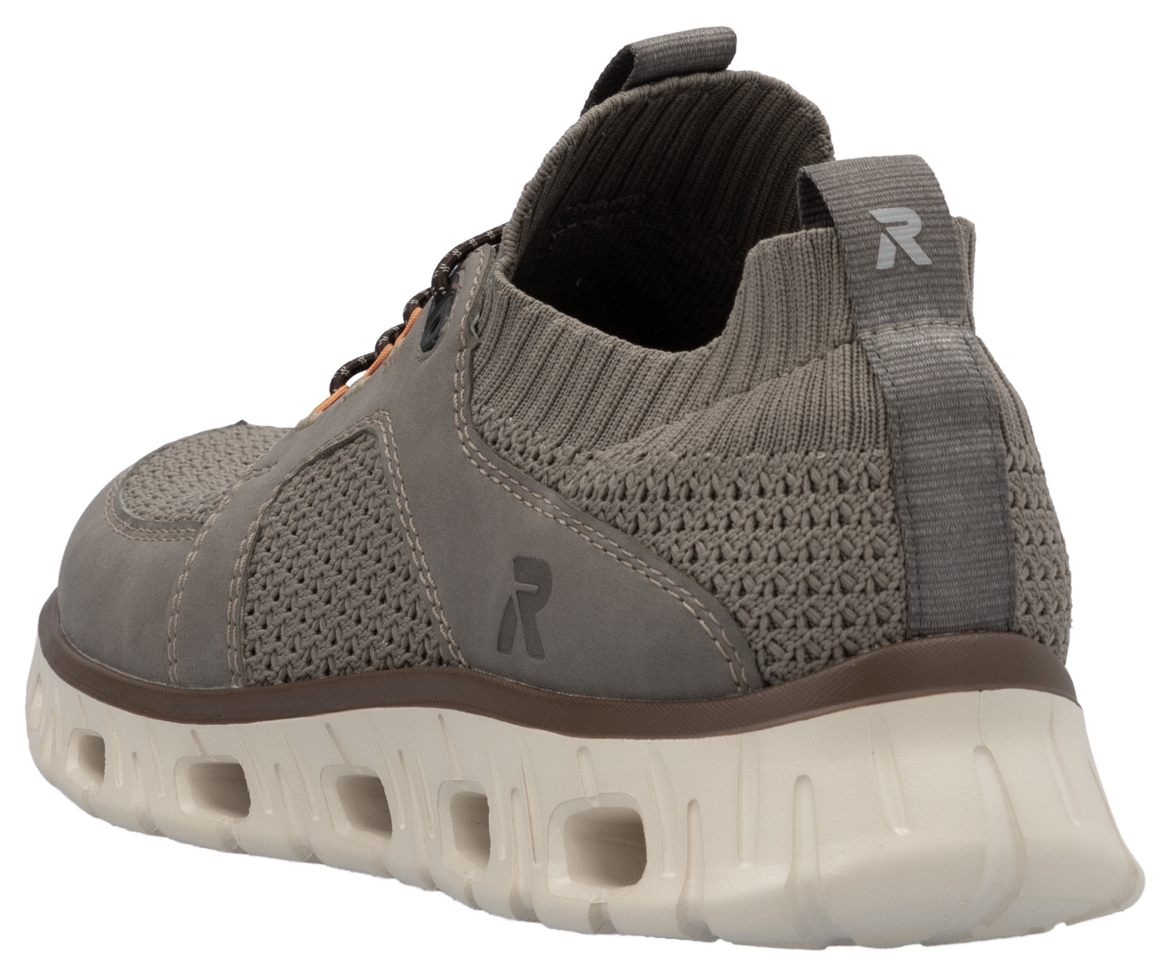 RIEKER Sport Slip-On Sneaker, Halbschuh, Freizeitschuh, Slipper mit modischer Laufsohle