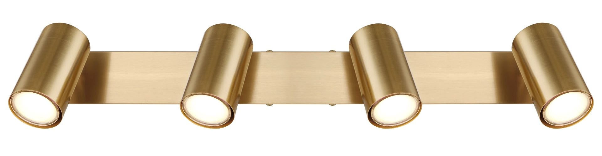 GLOBO LIGHTING Deckenstrahler »ROBBY«, Leuchtmittel GU10 | ohne Leuchtmittel, goldfarben gebürstet