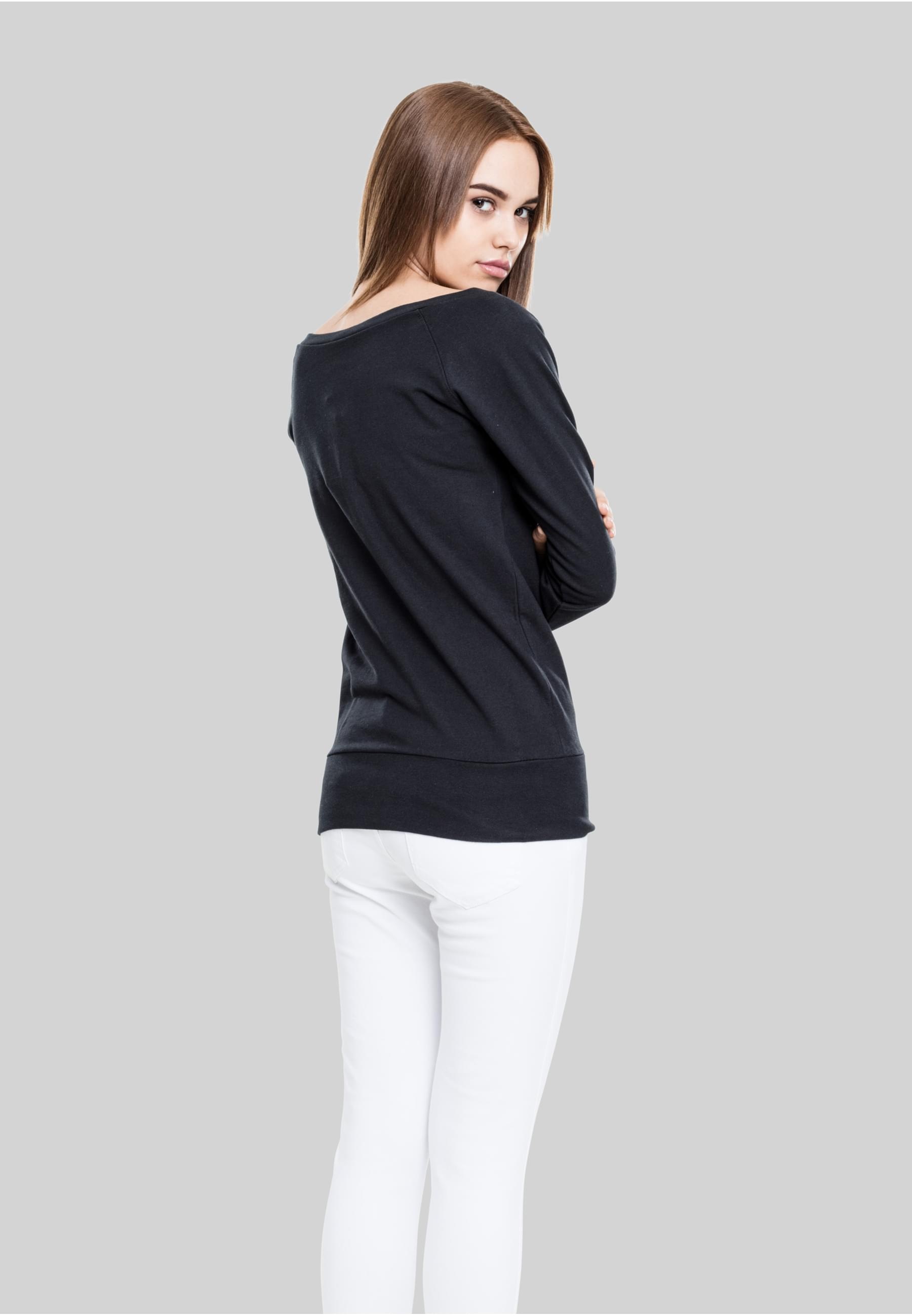 URBAN CLASSICS Sweatshirt »Urban Classics Damen Ladies Wideneck Crewneck«, (1 tlg.)