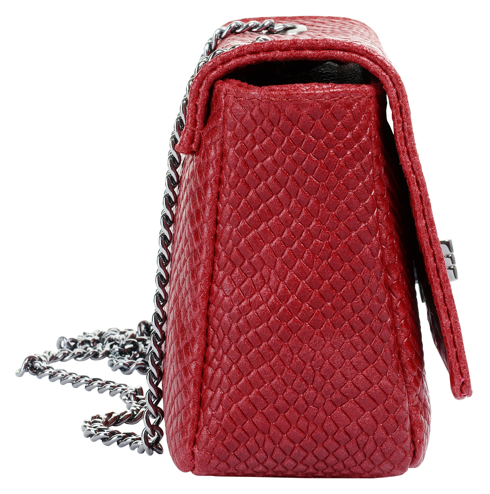 Cluty Umhängetasche, echt Leder, Made in Italy