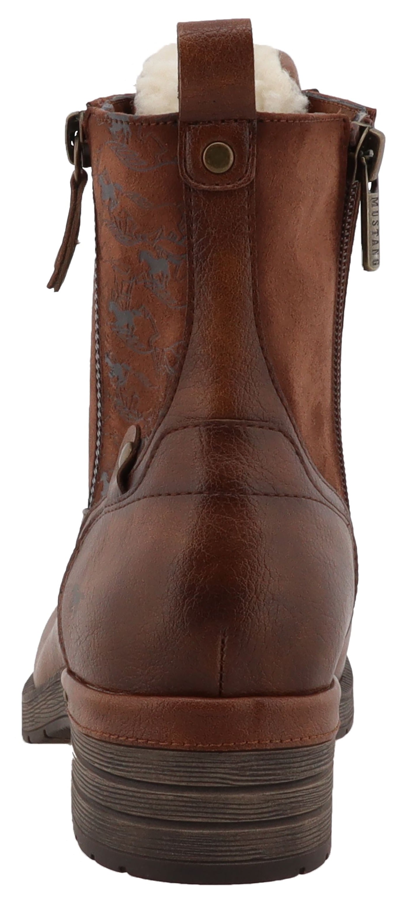 Mustang Shoes Winterstiefelette »Gelja«, Winterstiefelette, Boots mit Innenreißveschluss