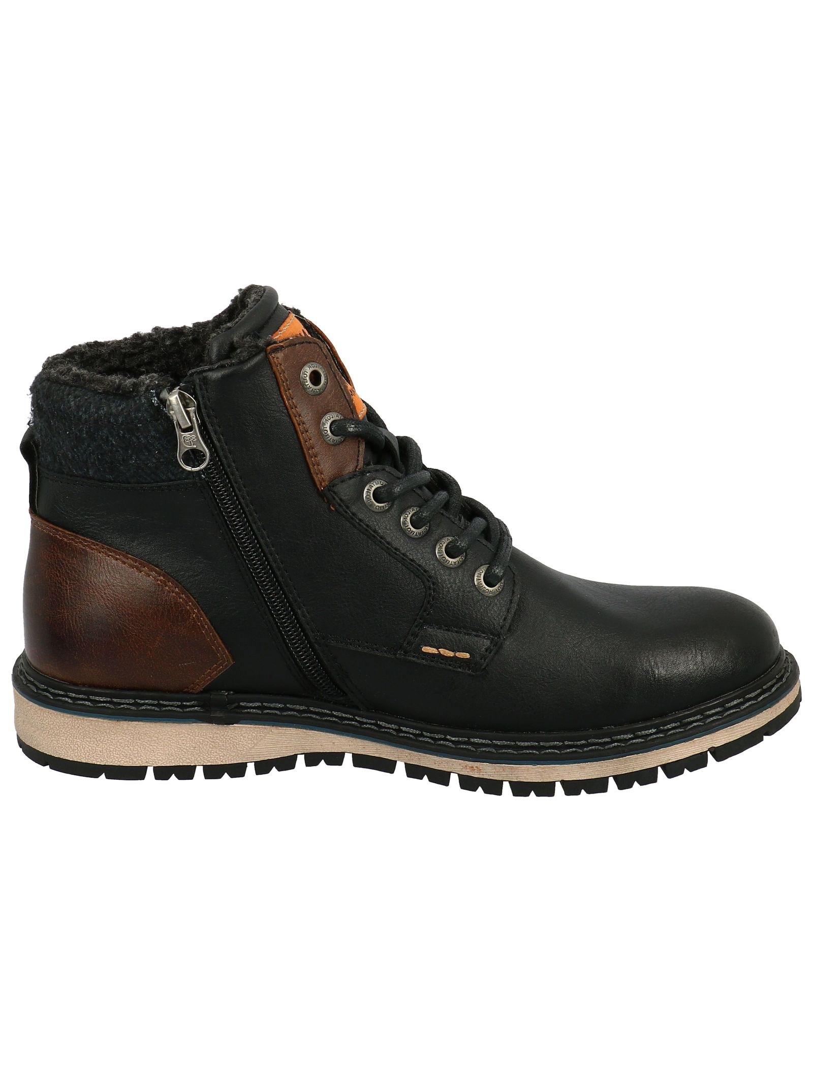 TOM TAILOR Schnürstiefelette »Tom Tailor Stiefelette Lederimitat/Textil«