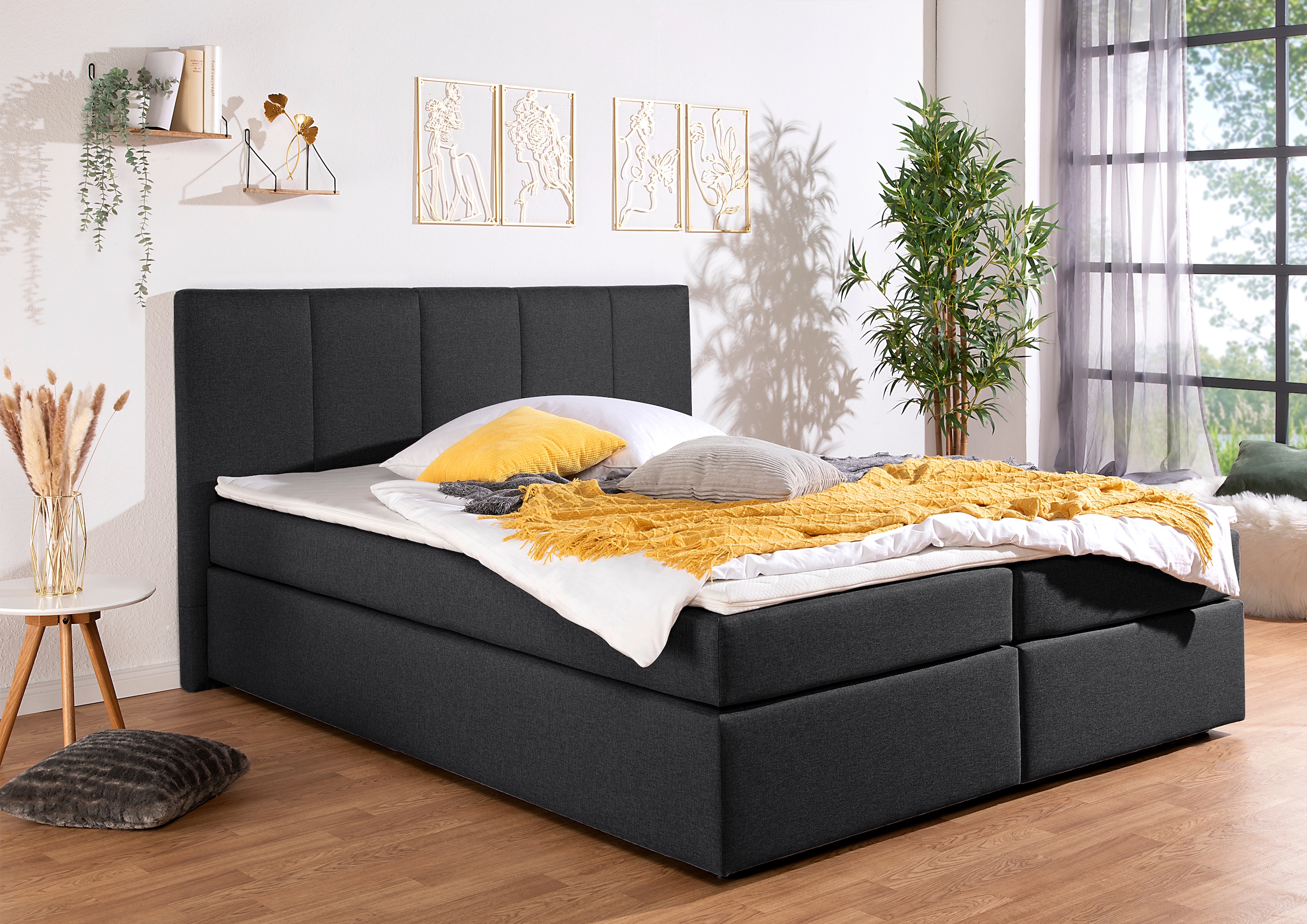 Home affaire Boxbett "Fidan" wahlweise mit Bettkasten, in H2, H3 & H4 erhältilich