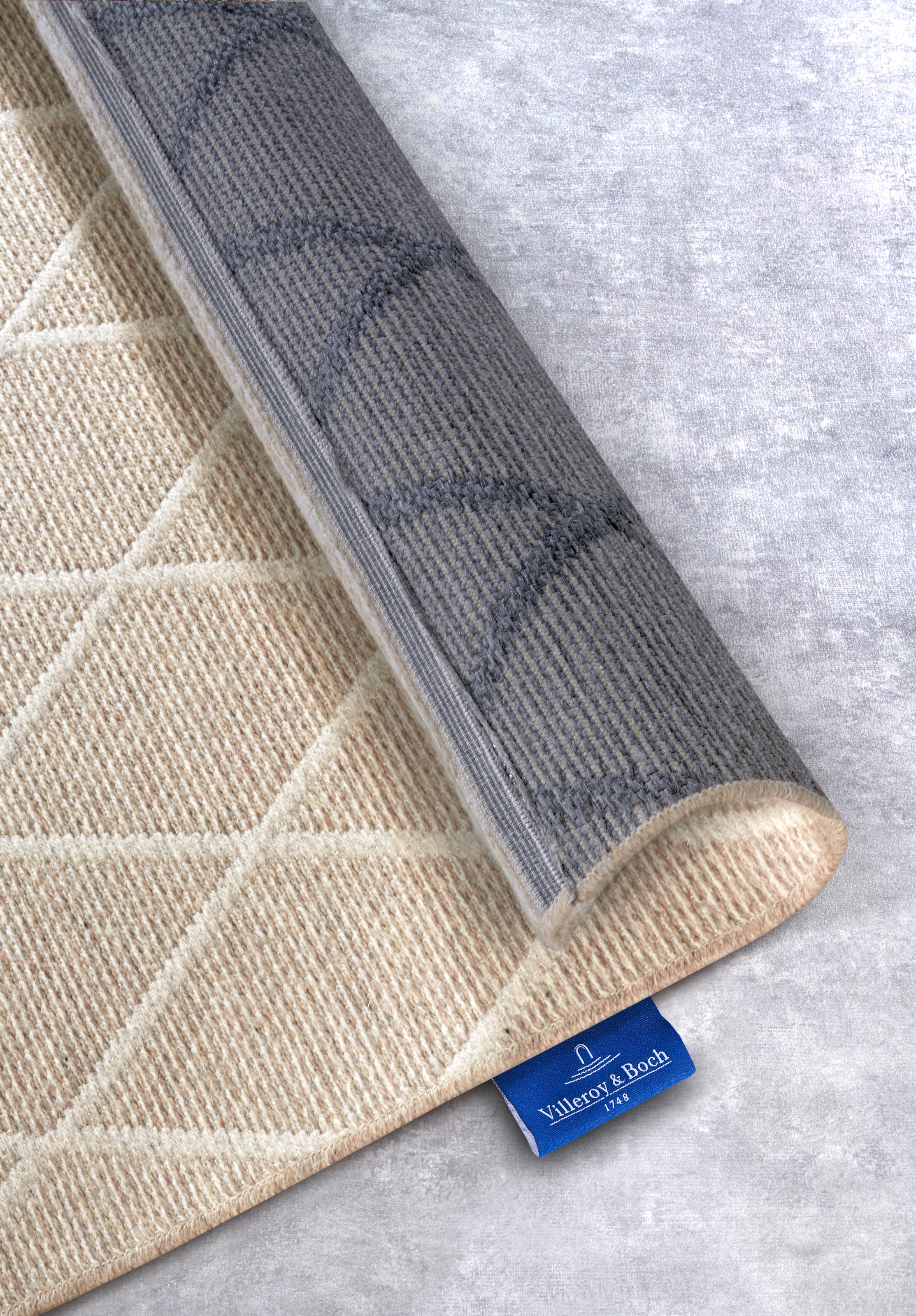 Villeroy & Boch Wollteppich »Maria«, rechteckig, 5 mm Höhe, Schurwolle, Wolle, Natur, Wohnzimmer, Schlafzimmer, Boho, Skandi