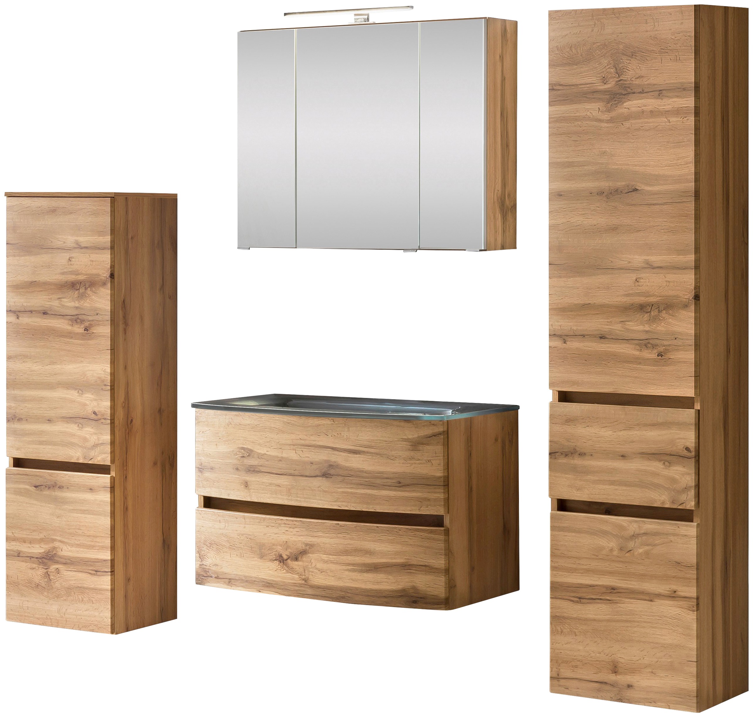 welltime Badezimmer-Set "Kaunas" Set, 4 Stk. tlg. günstig online kaufen