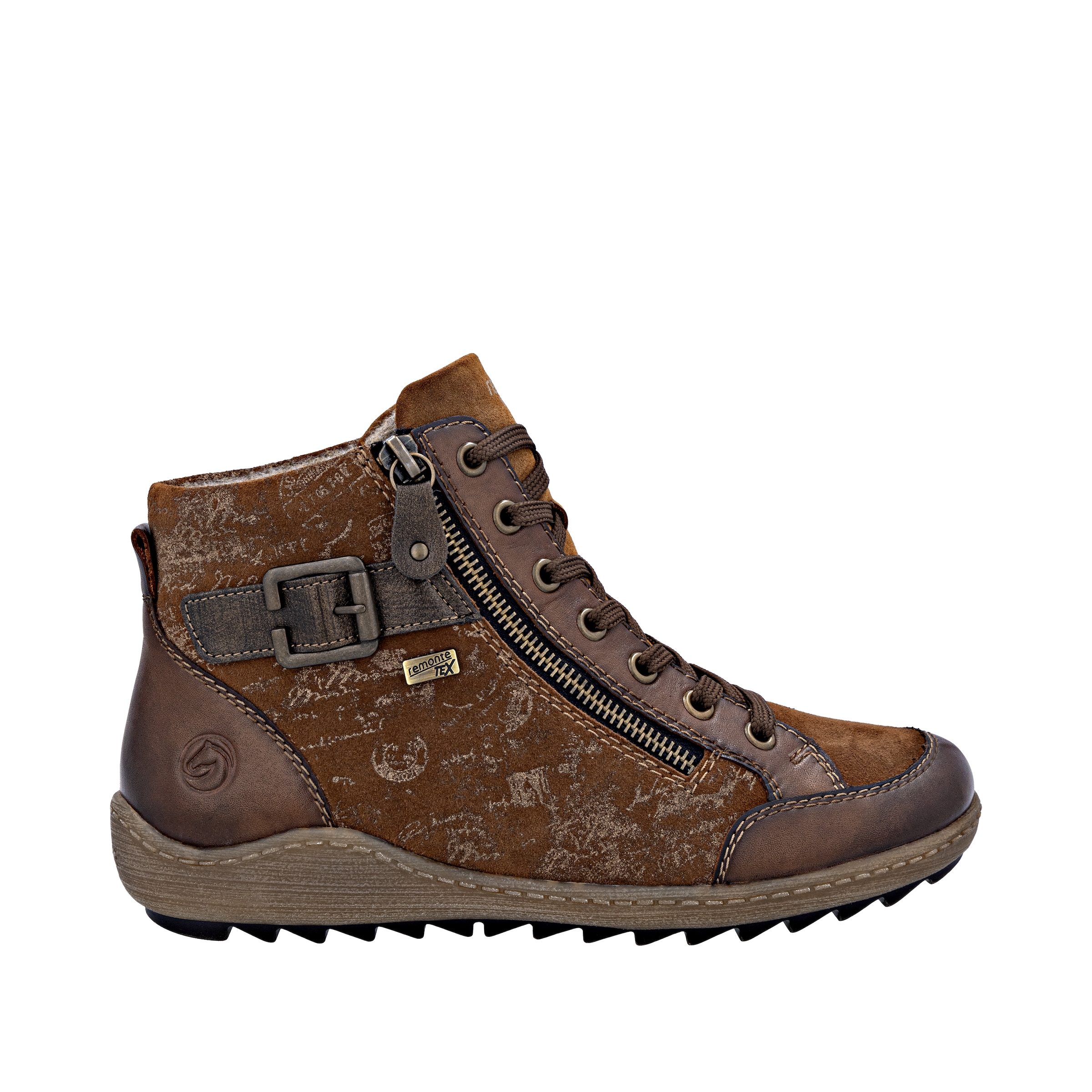 Remonte Schnürboots, Winterboots, Stiefelette, Casual Boots, wasserabweisende TEX-Membran