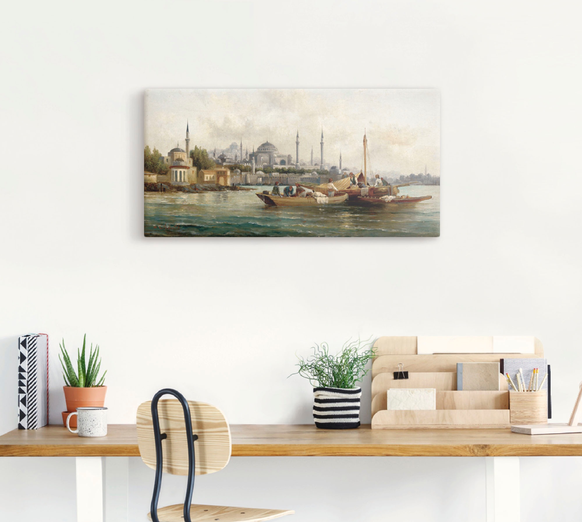 Artland Wandbild "Handelsschiffe vor Hagia Sophia" Boote & Schiffe 1 Stk. t günstig online kaufen