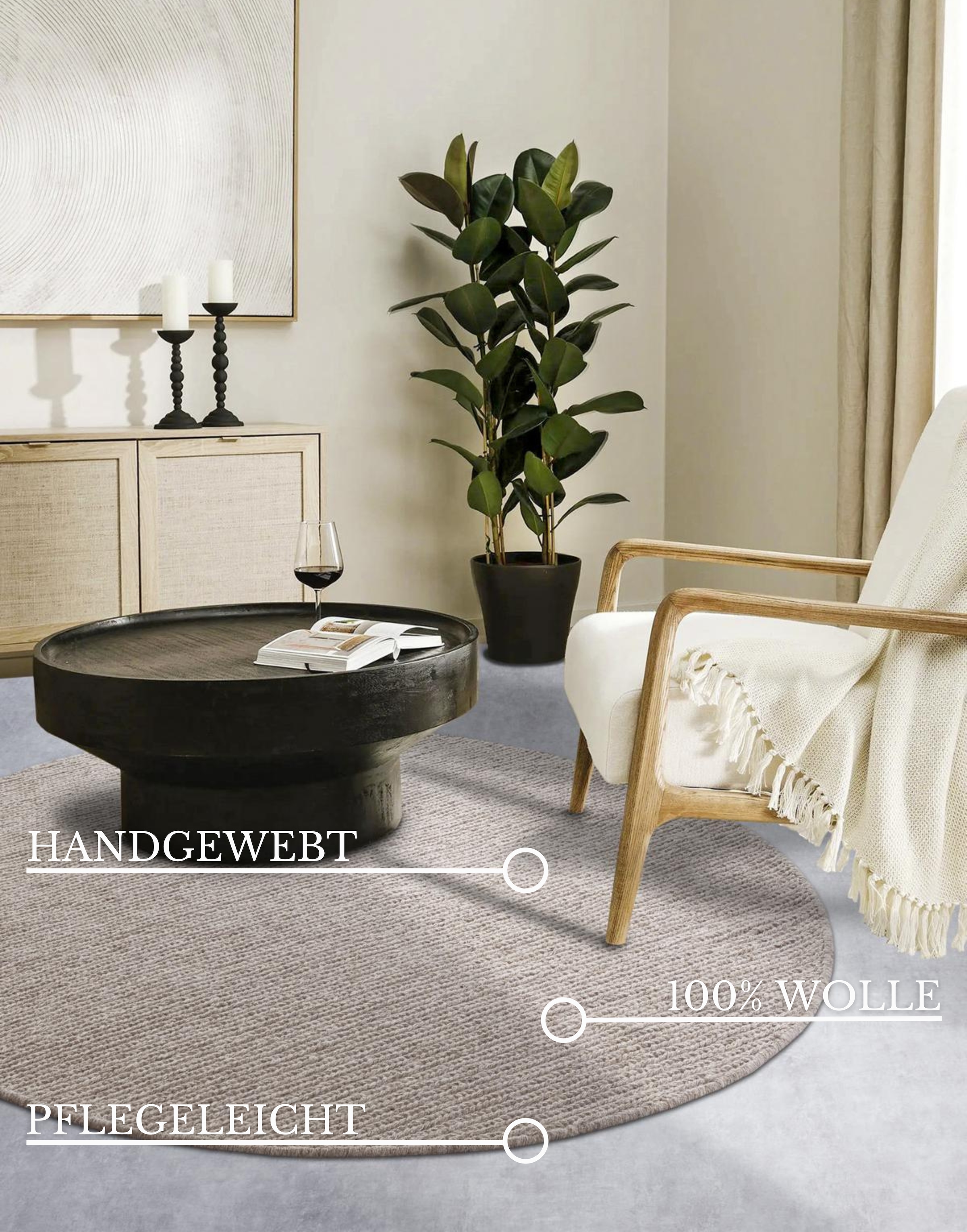Villeroy & Boch Wollteppich »Francois«, rechteckig, 7 mm Höhe, in rund, oval, Läufer, handgewebt, Wolle, Wohnzimmer, Schlafzimmer