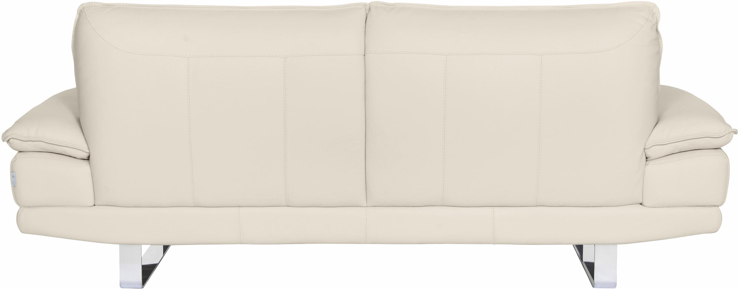 CALIA ITALIA 3-Sitzer »Dave, Sitzkomfort der Extraklasse, tolle Details«, Designsofa auf Kufenfuß, in zwei Lederqualitäten