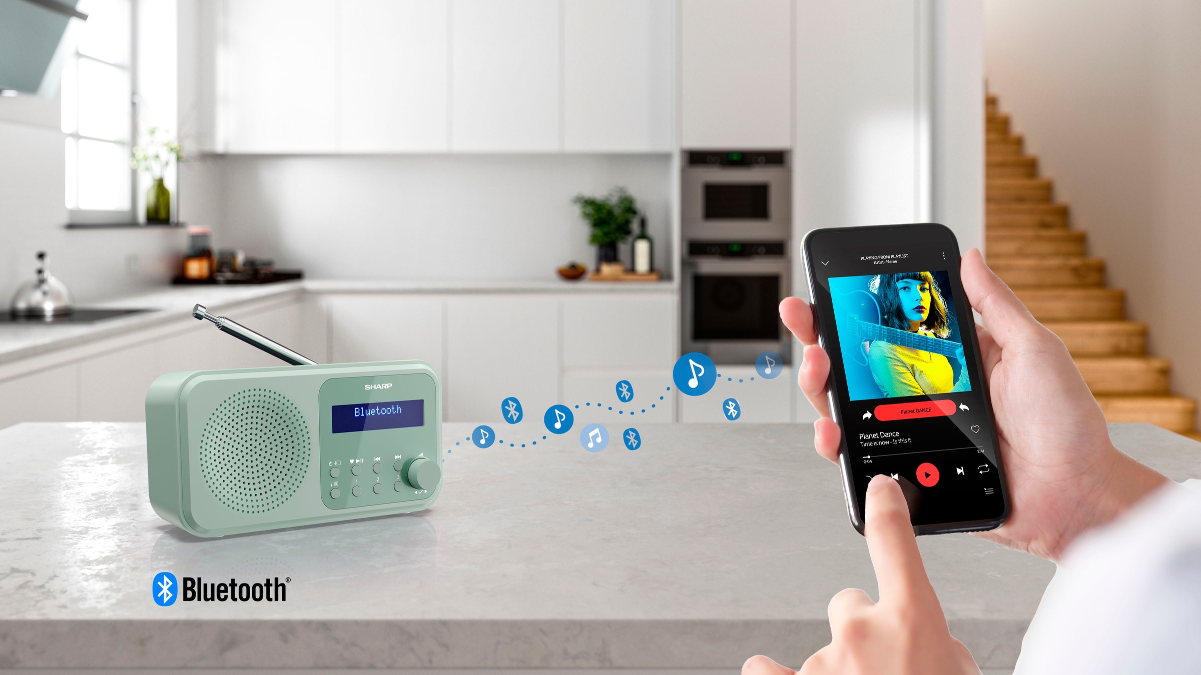 Sharp Digitalradio (DAB+) »TOKYO DR-P420« (A2DP Bluetooth | AVRCP Bluetooth | Bluetooth Digitalradio (DAB+) | FM-Tuner mit RDS 2 W)