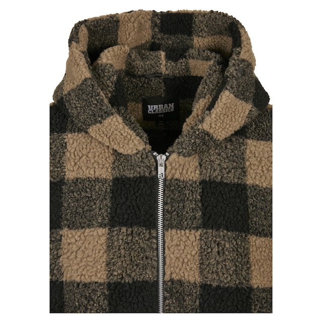 URBAN CLASSICS Winterjacke »Damen Ladies Hooded Oversized Check Sherpa  Jacket«, (1 St.), ohne Kapuze online bestellen | BAUR