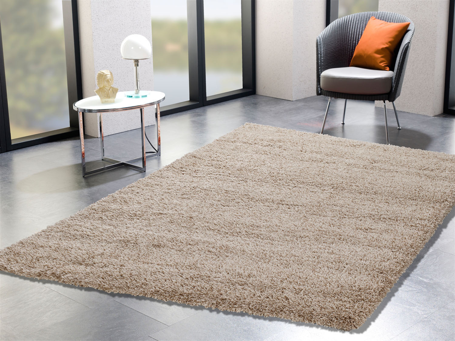 OCI DIE TEPPICHMARKE Hochflor-Teppich "LOBBY SHAGGY, auch als Läufer und in Rund" quadratisch 52 mm Höhe Langflor, dichter Shaggy, robust, auch in quadratischer Form