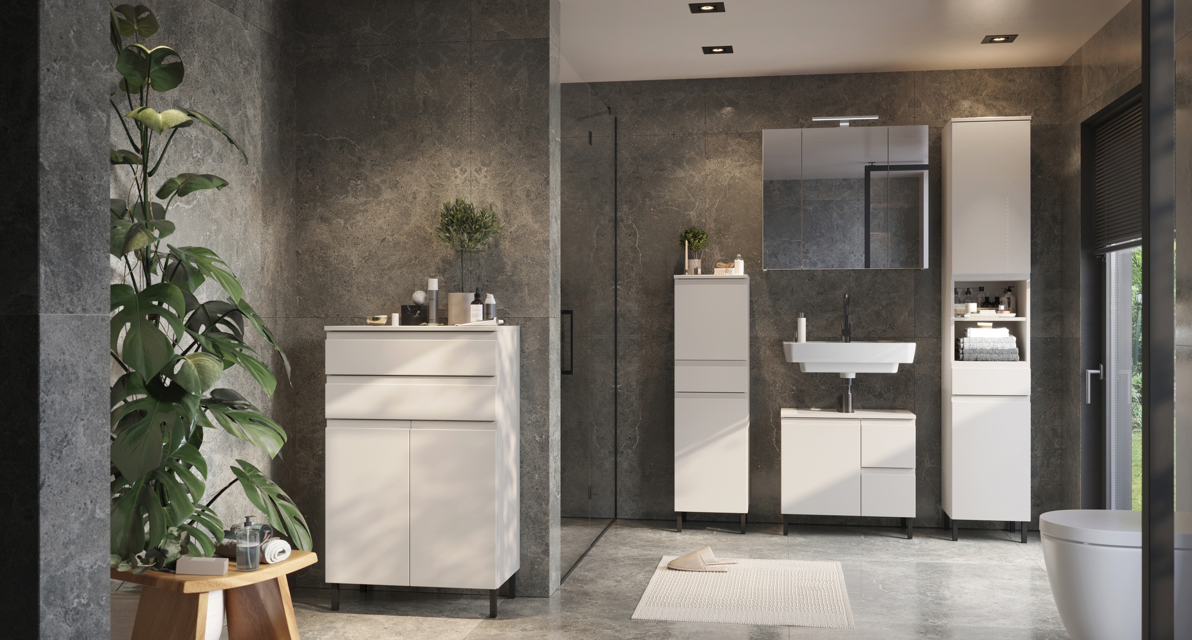 GERMANIA Hochschrank "Scantic" 1 Stk. tlg. mit griffloser Optik günstig online kaufen