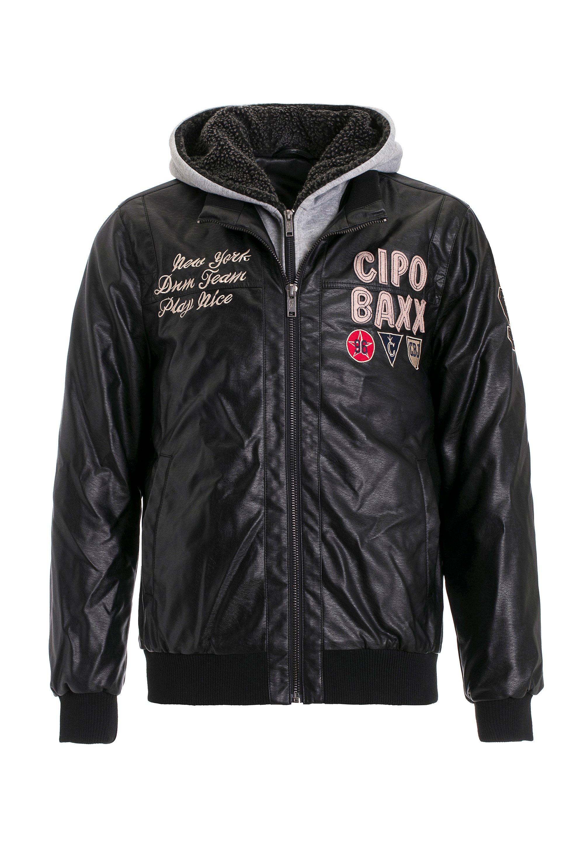 Cipo & Baxx Outdoorjacke, mit stylischen Patches