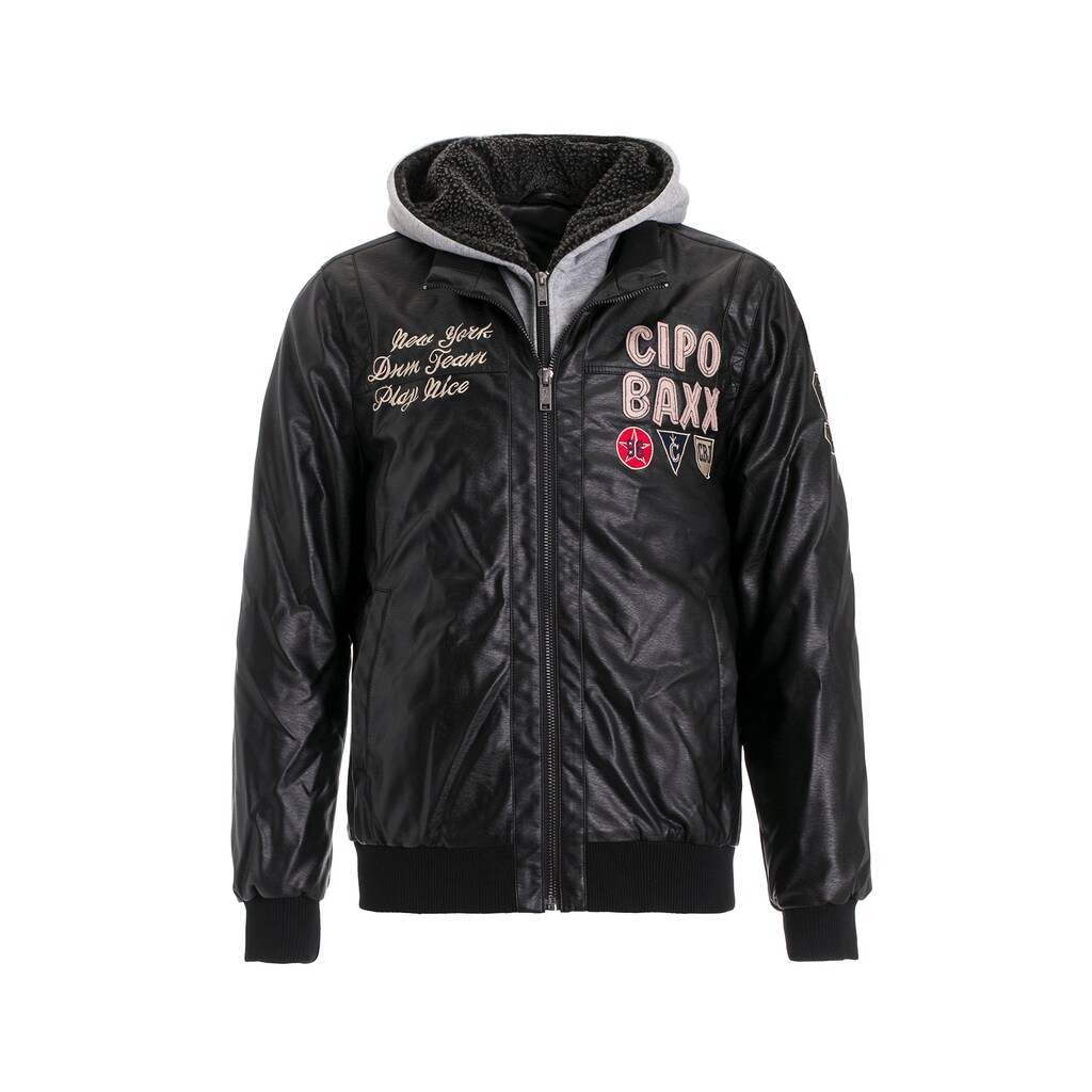 Cipo & Baxx Outdoorjacke, mit stylischen Patches