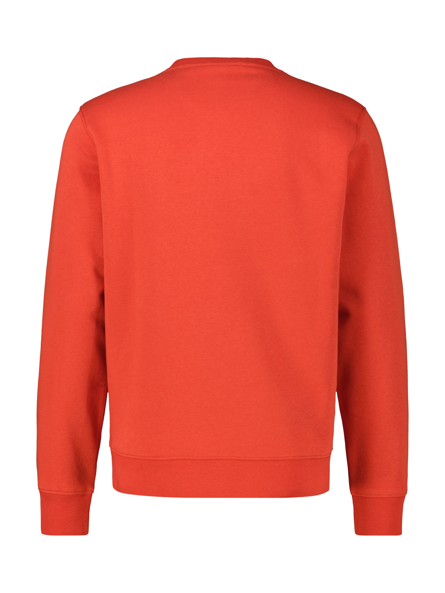 Sweater LERROS, Herren, Gr. M, scandinavian rot, Sweatware, Obermaterial: 50% Baumwolle, 50% Polyester, unifarben, normal hüftbedeckend, Rundhals, Bündchen, Sweatshirts Sweater, mit Logo-Badge 3