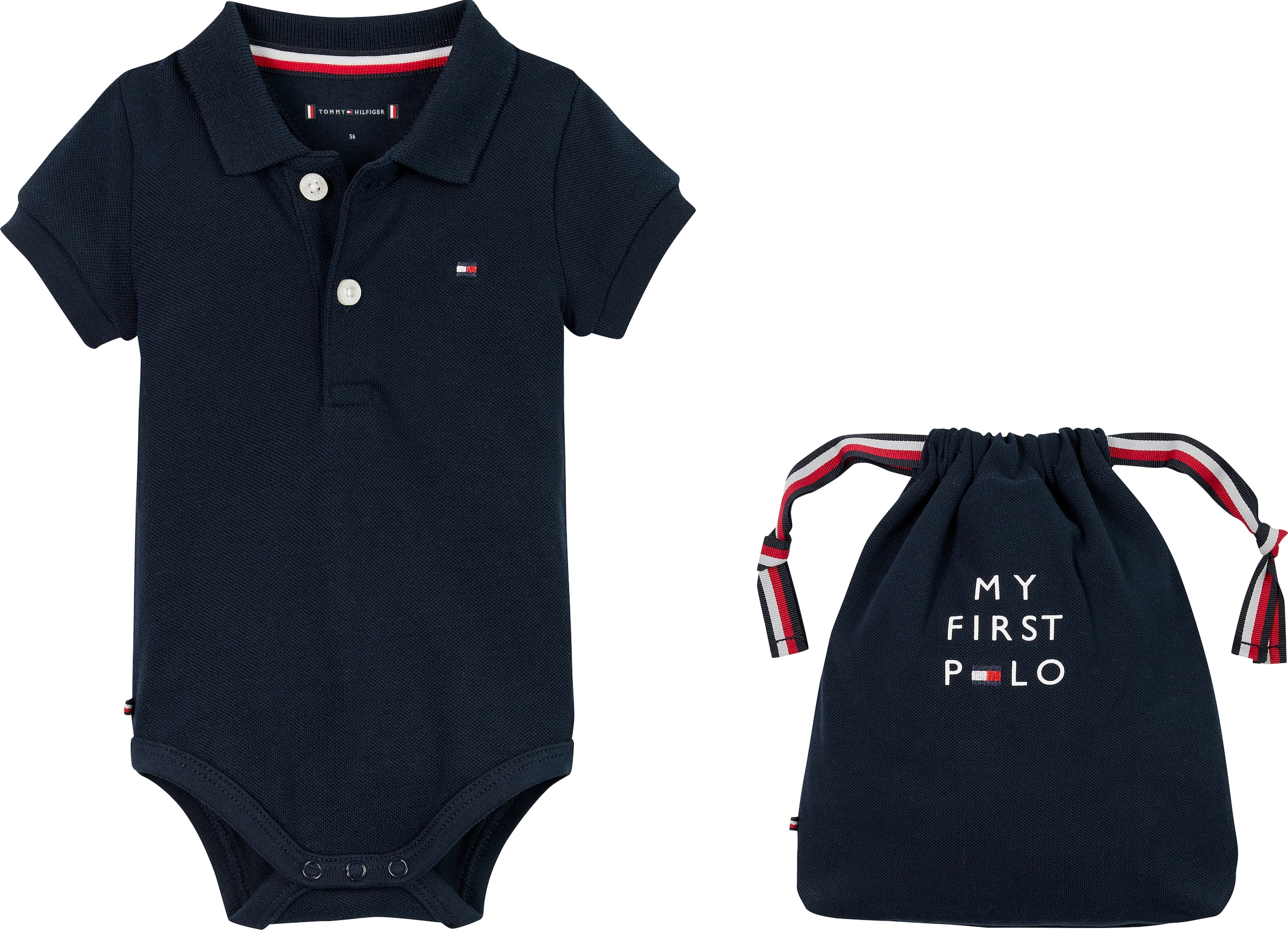 TOMMY HILFIGER Neugeborenen-Geschenkset »POLO BODY GIFTPACK«, mit Polokragen