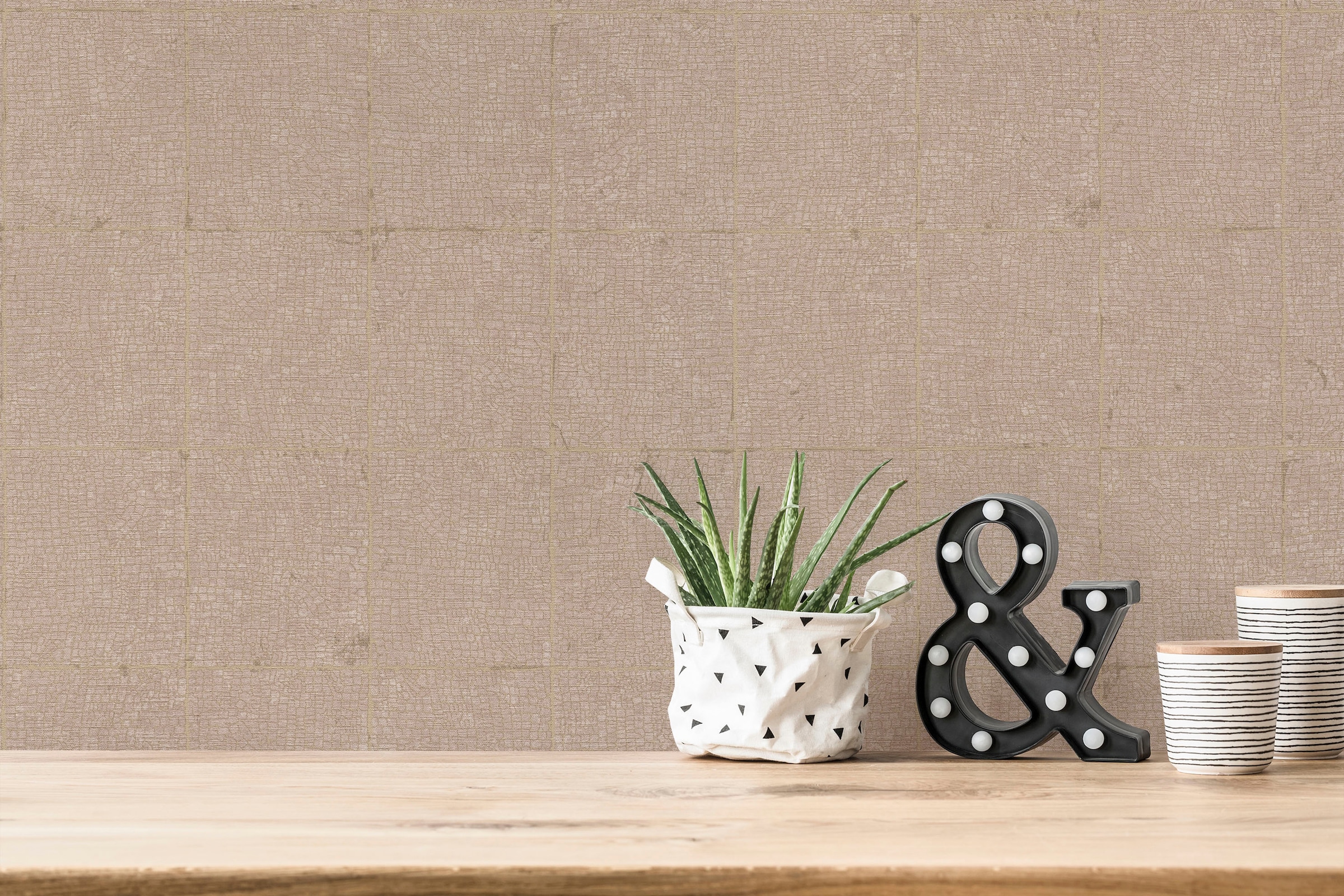 living walls Vliestapete »Desert Lodge«, geometrisch-grafisch-Motiv, Moderne Tapete Geometrisch Tapeten Wohnzimmer Schlafzimmer Küche Optik
