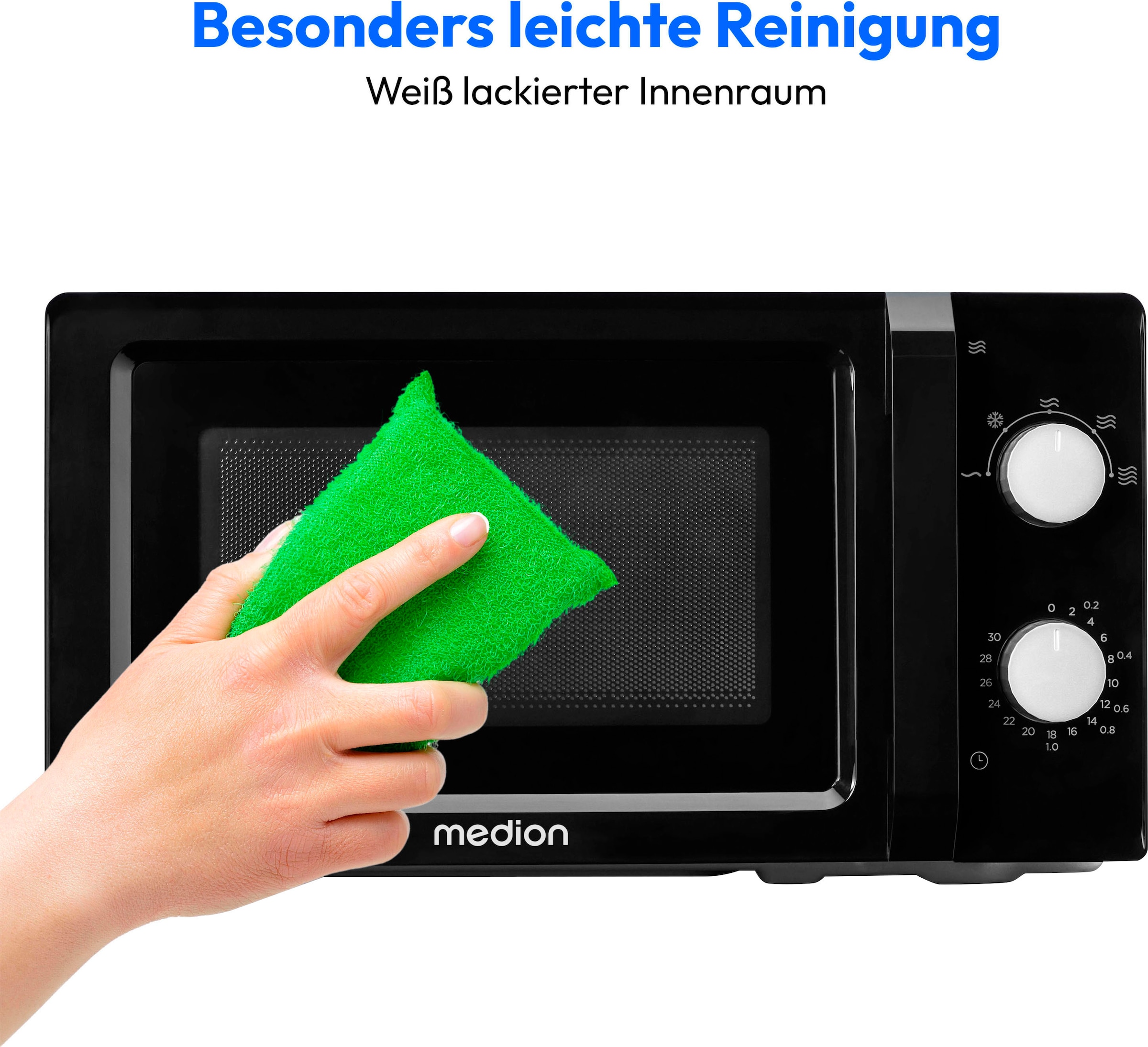 Medion® Mikrowelle »MD 11475«, Mikrowelle, 700 W, 700 W, 5 Mikrowellenstufen, Auftaufunktion, Timerfunktion