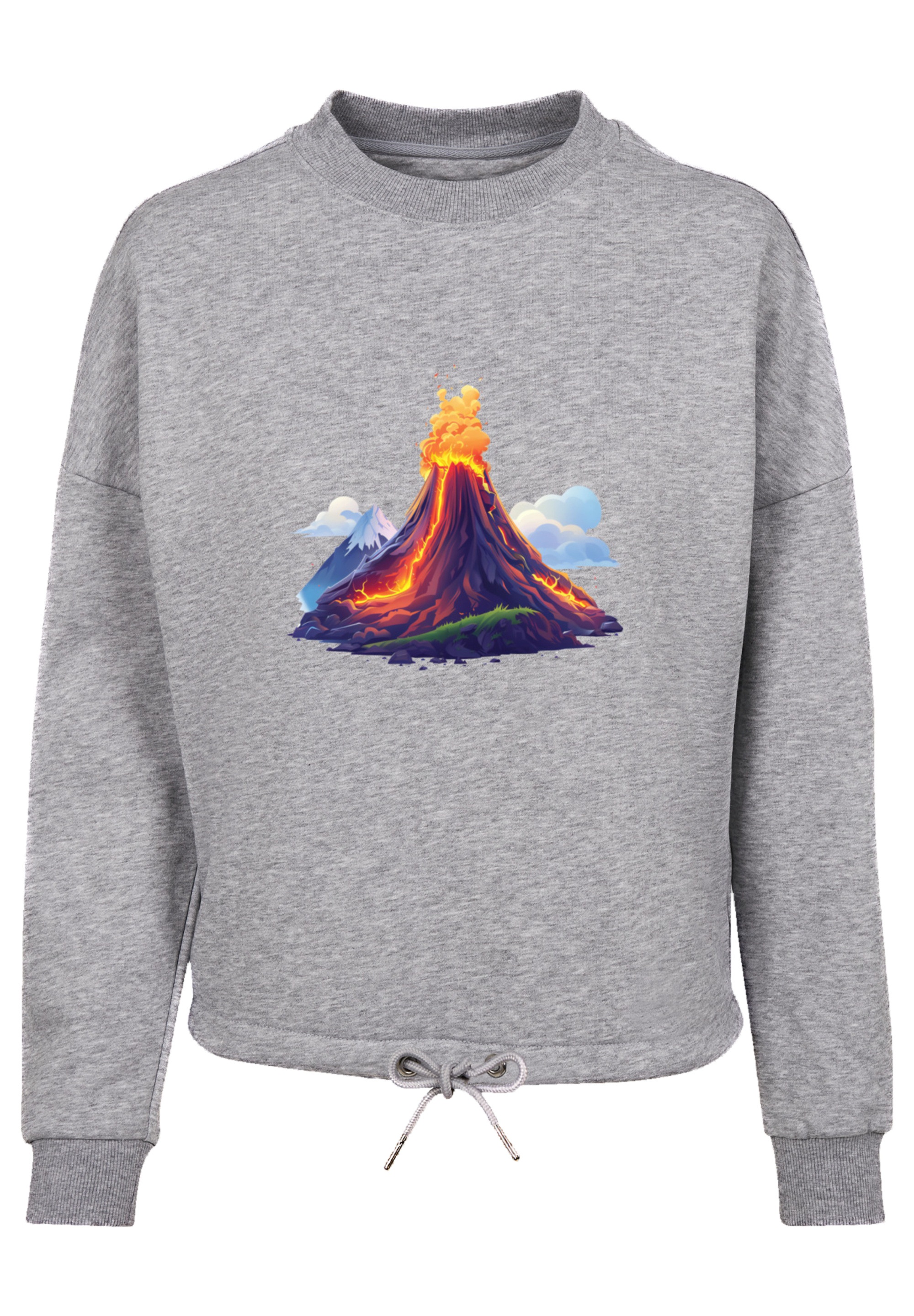 F4NT4STIC Sweatshirt »Vulkanausbruch«, Premium Qualität