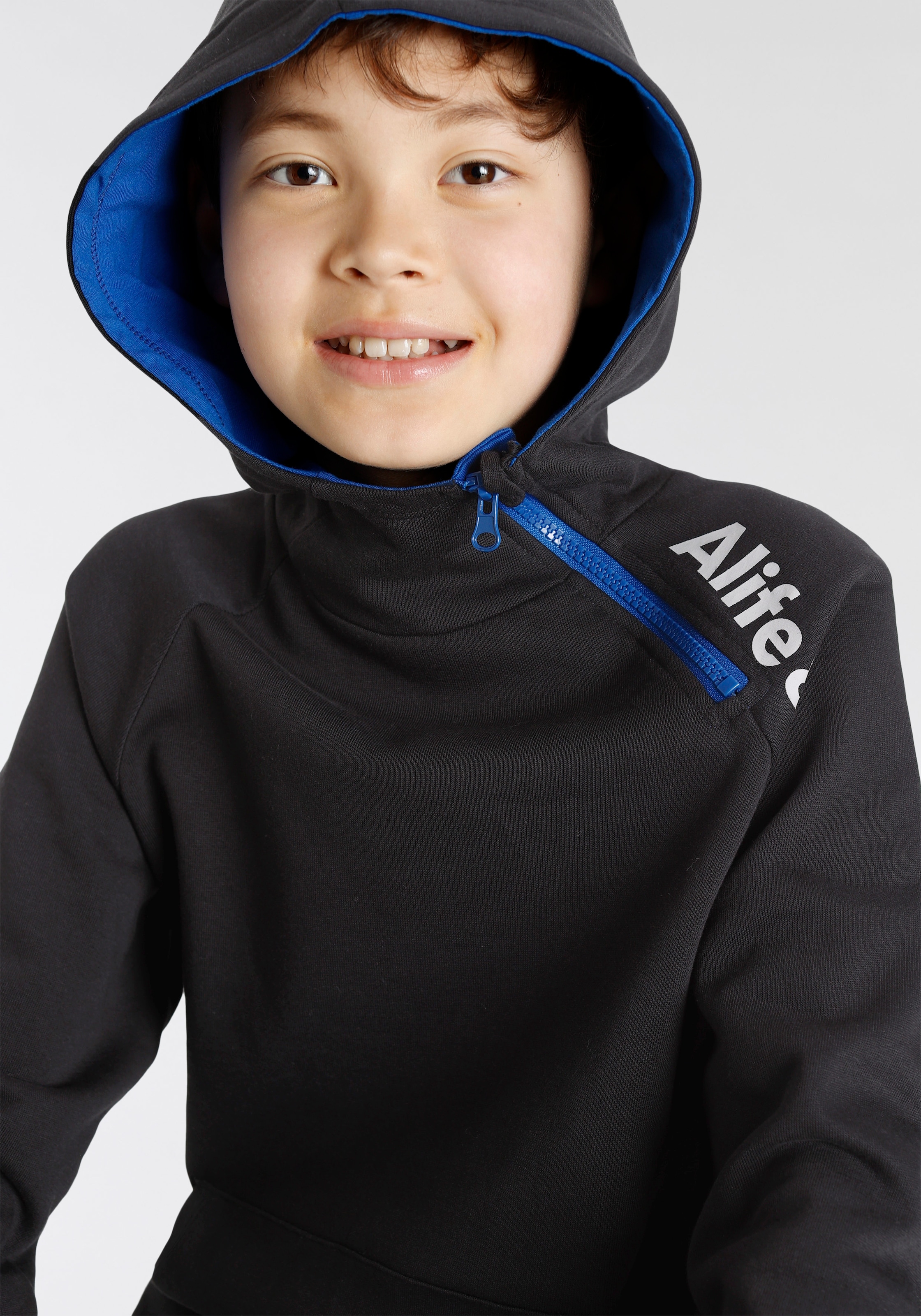 Alife & Kickin Kapuzensweatshirt »für Jungen«, mit seitlichem Reißverschluß