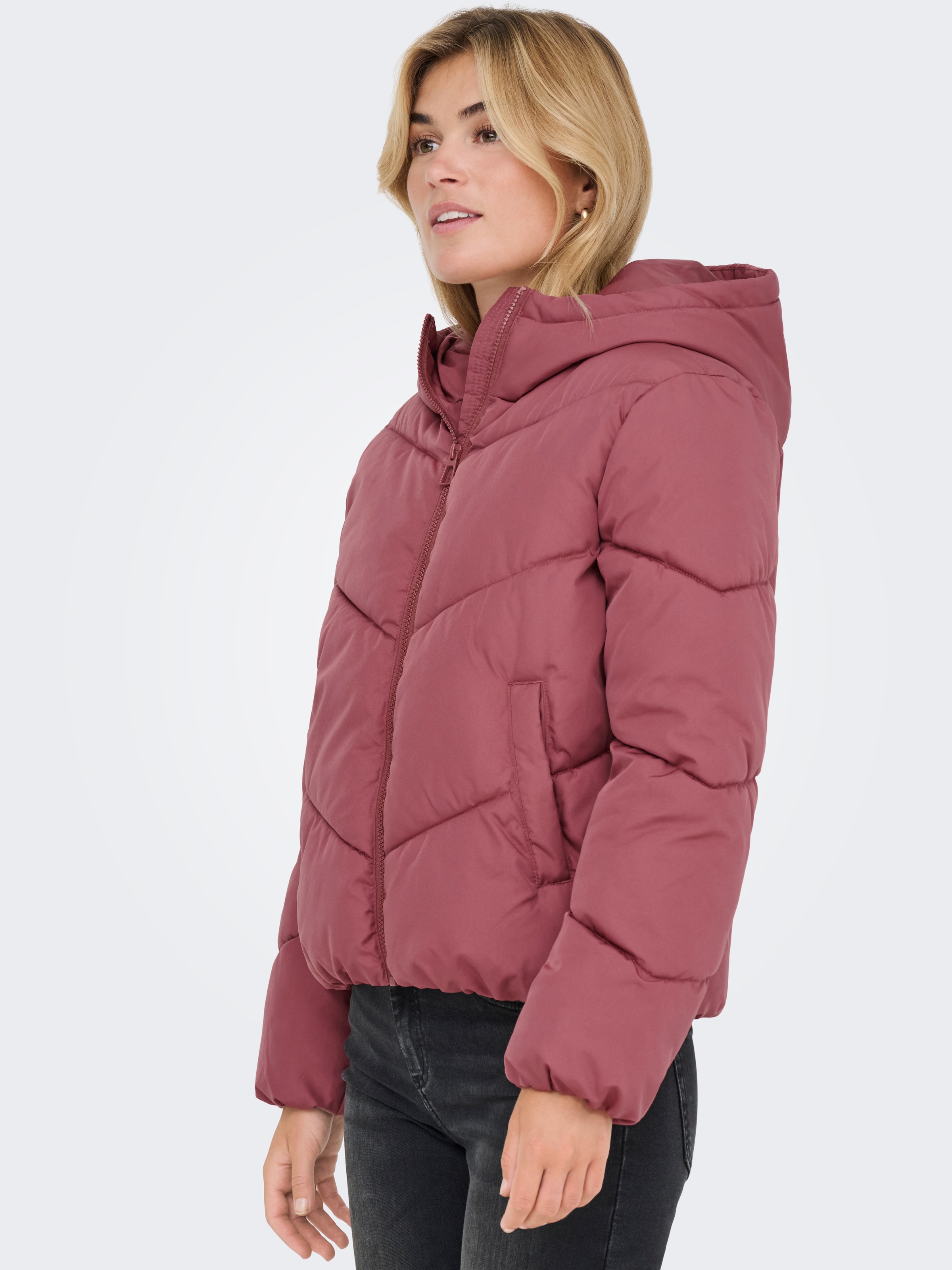 ONLY Steppjacke »ONAGNETE PUFFER HOOD JACKET OTW ZL«, mit Kapuze