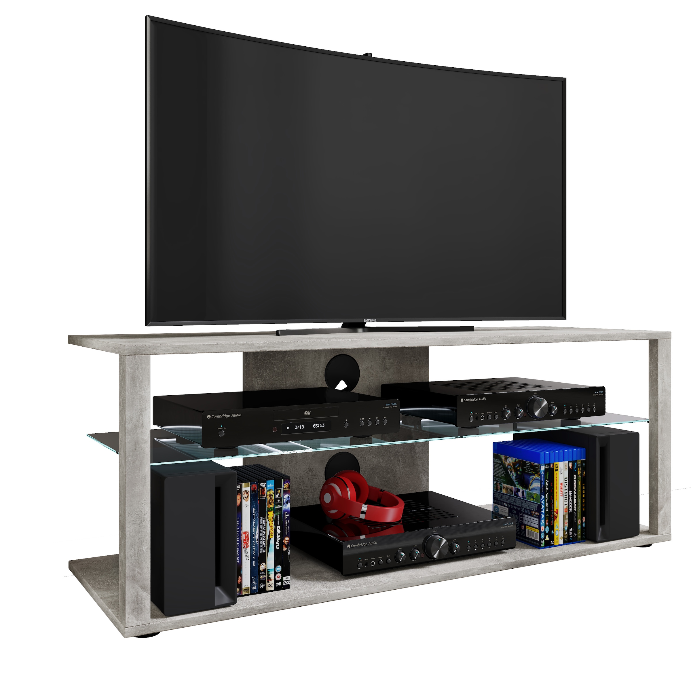 VCM TV-Board "TV Lowboard Fernsehschrank Konsole Rack Folas XL", (VCM Folas günstig online kaufen