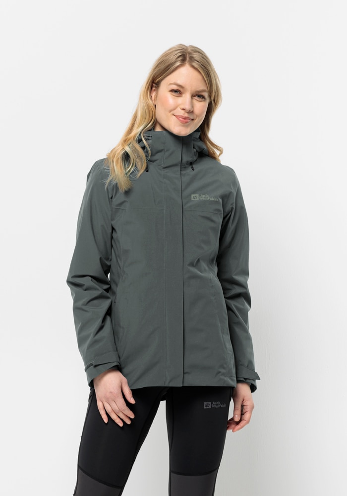 Jack Wolfskin 3-in-1-Funktionsjacke »LUNTAL 3IN1 JKT W«, mit Kapuze