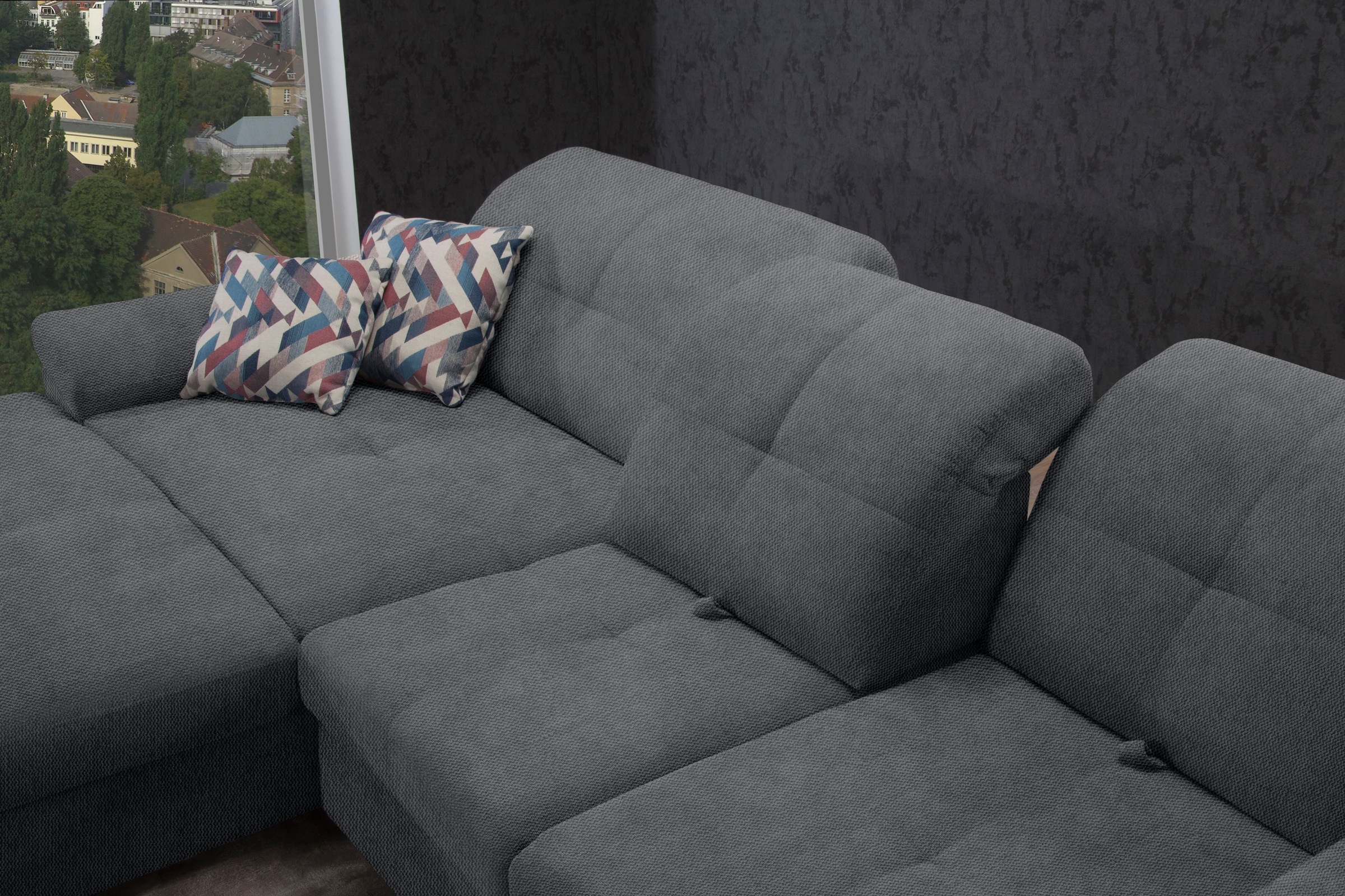 Thumbnail - alina Ecksofa "Nadira" wahlweise mit Bettfunktion und Stauraum