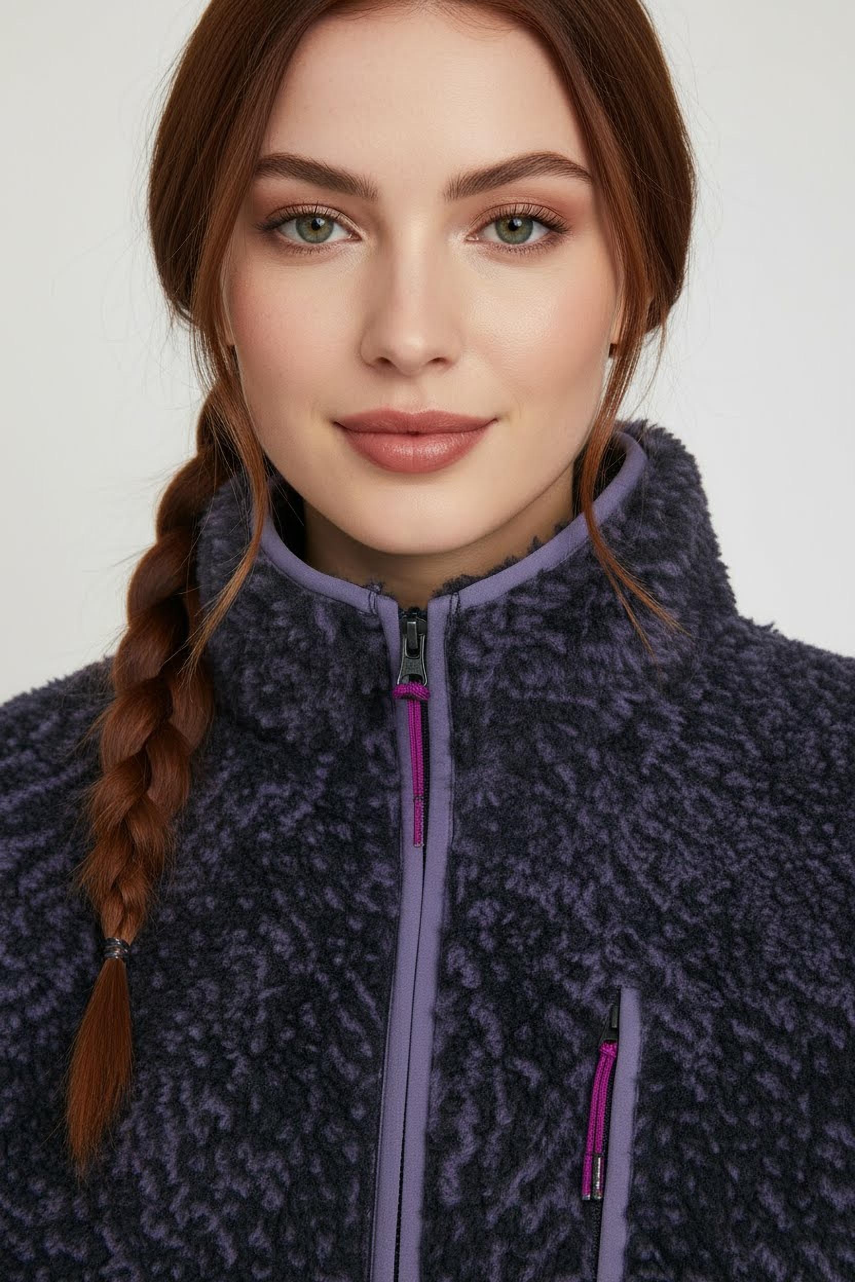 Thumbnail - Converse Fleecejacke "WOMENS CONVERSE PRINTED SHERPA FULL-ZIP JACKET"