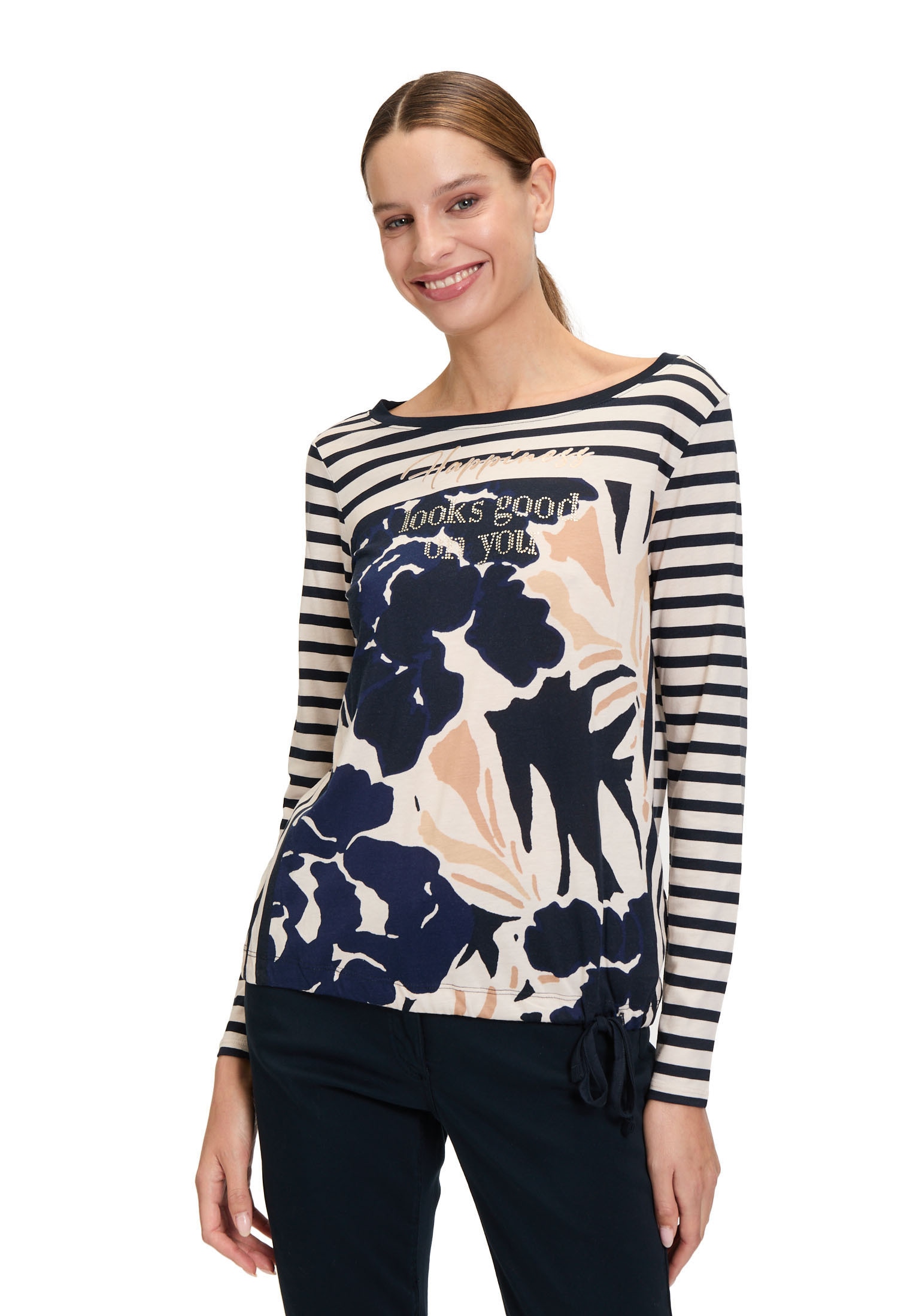 Betty Barclay Kurzarmshirt "Betty Barclay Damen Casual-Shirt mit Tunnelzug" günstig online kaufen