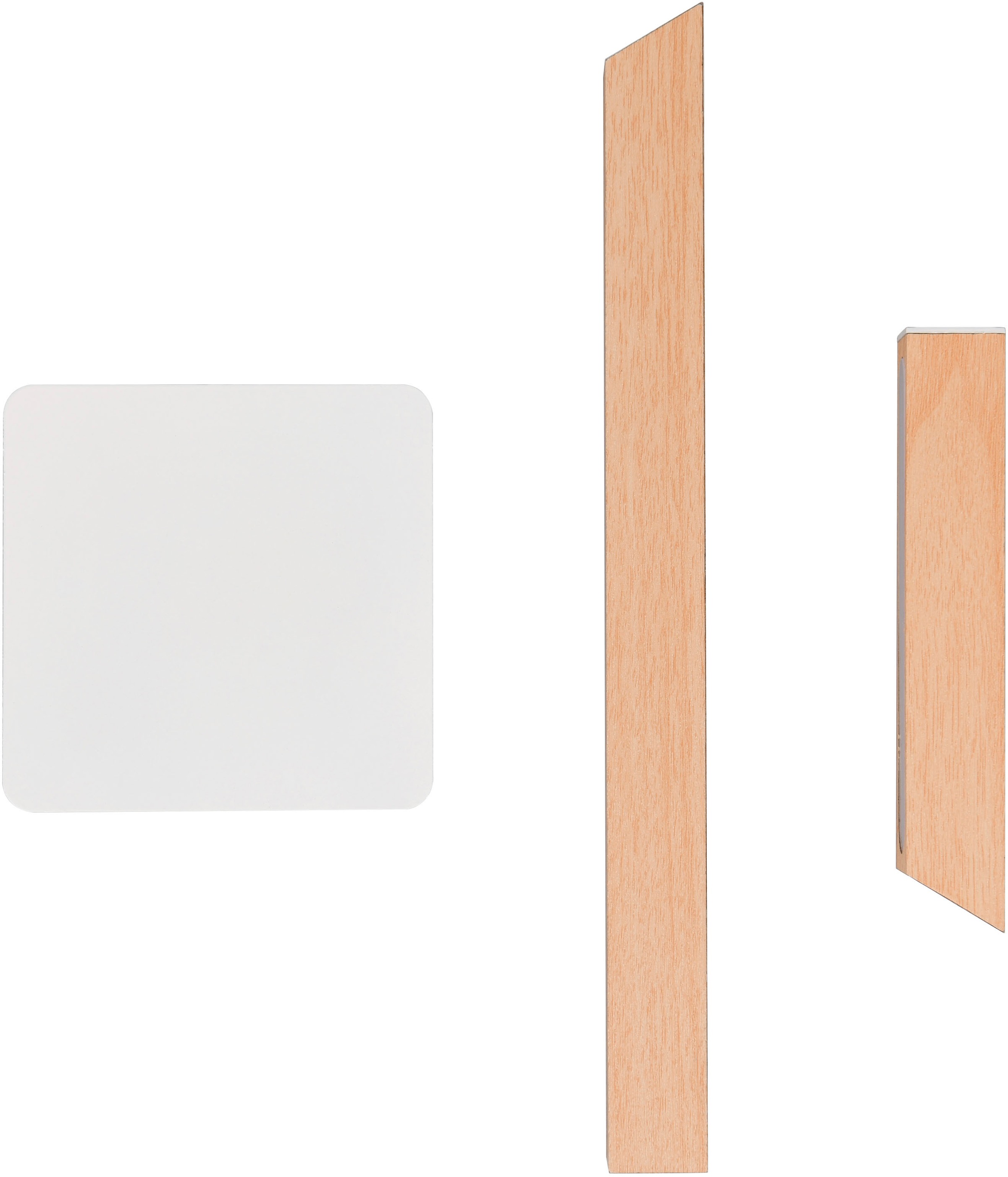 REALITY Leuchten LED Tischleuchte »SKIP, magnetische Touch-Tischlampe aus Holz, Leuchtenkopf abnehmbar«, 1 flammig, Leuchtmittel LED-Board | LED fest integriert, On/Off Touch und Dimmschalter, USB-Ladeanschluss, Akku-Laufzeit 3h