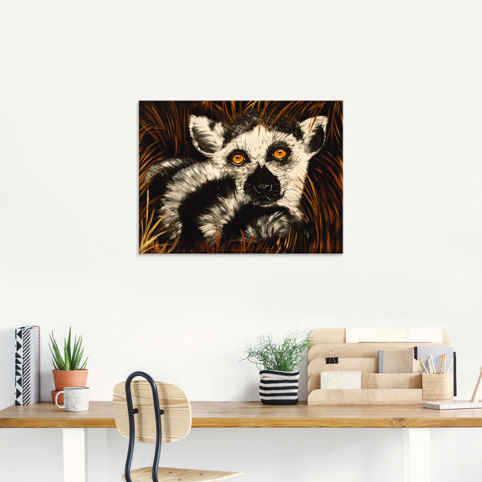 Artland Glasbild »Lemur II«, Wildtiere, (1 St.), in verschiedenen Größen